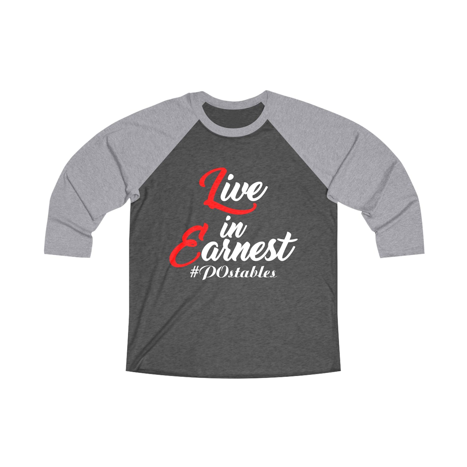 Live in Earnest Unisex Baseball Shirt