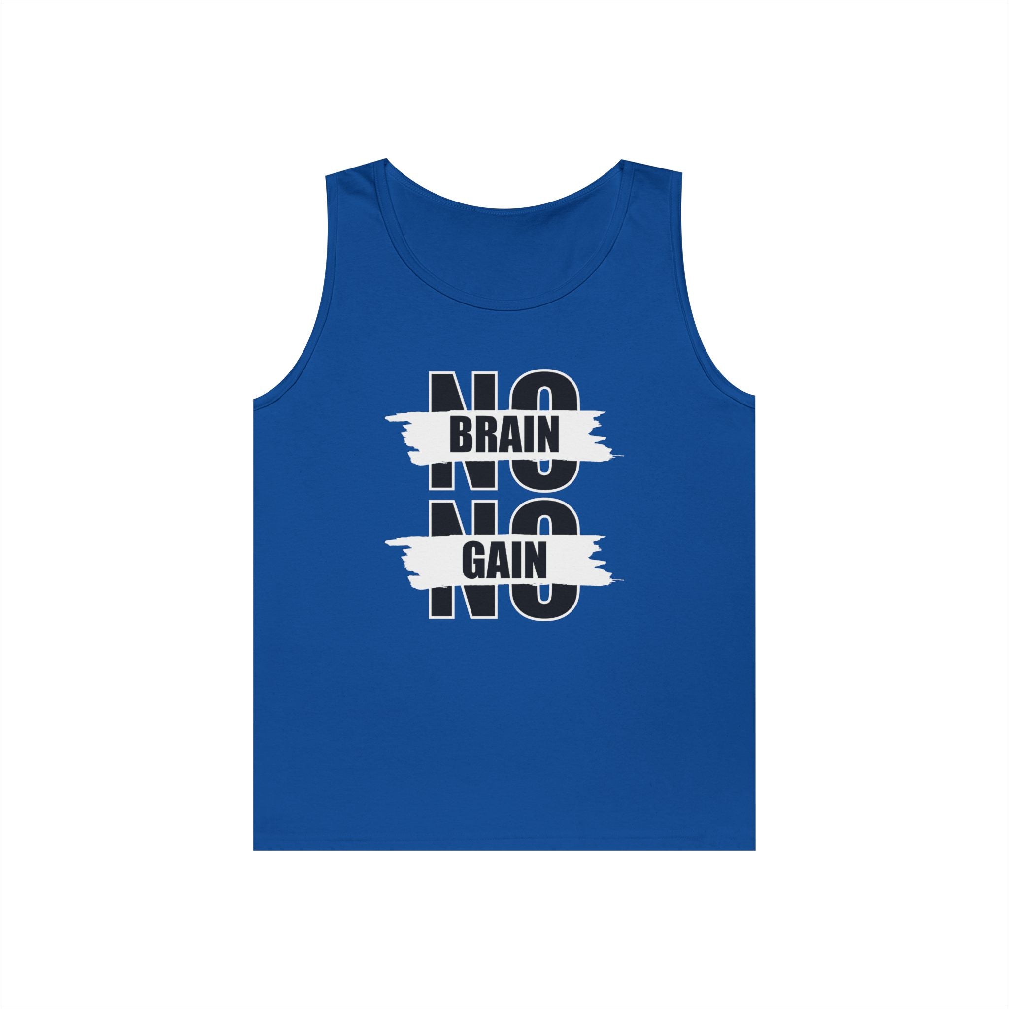 No Brain No Gain Unisex Tank Top