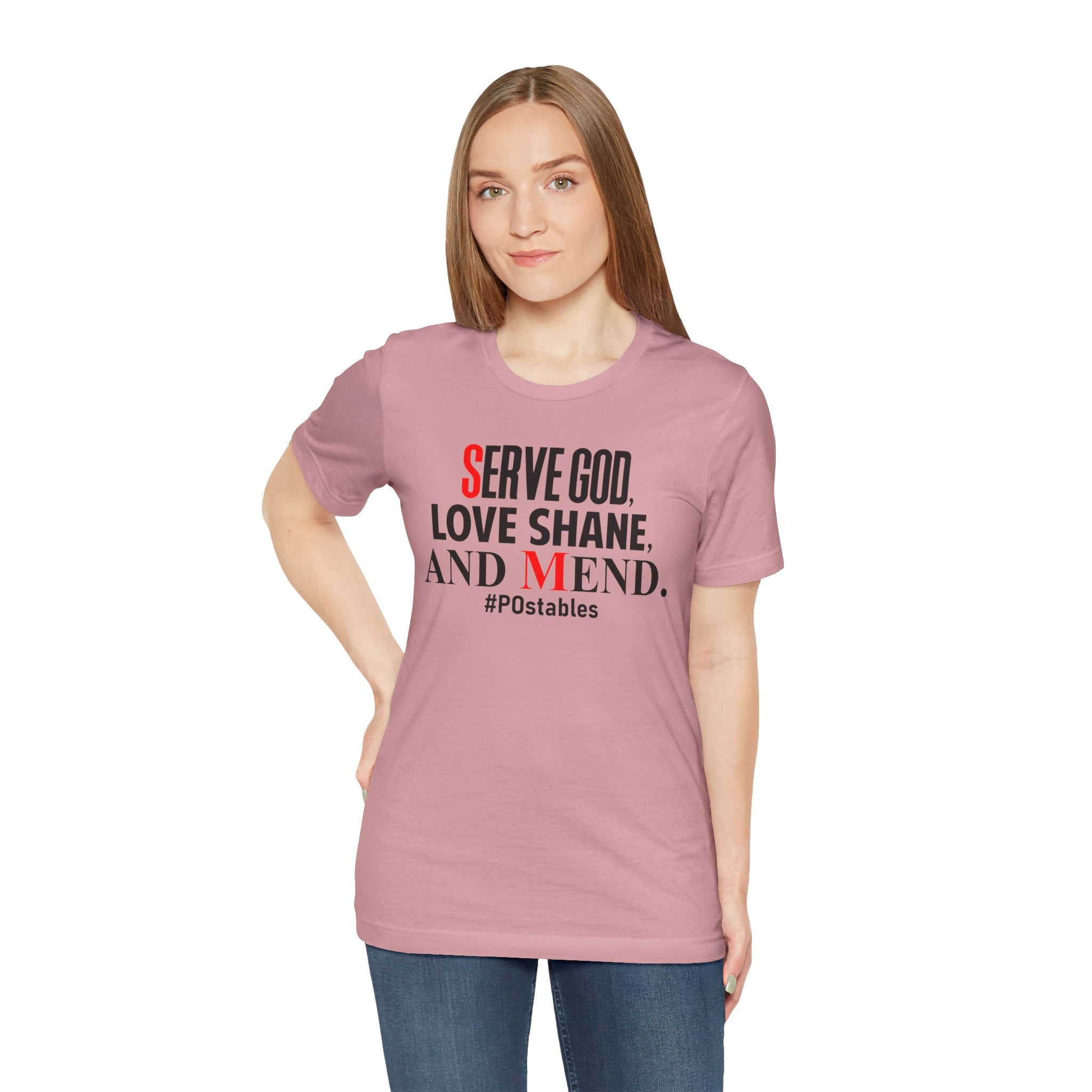 Serve God, Love Shane, and Mend Unisex Shirt