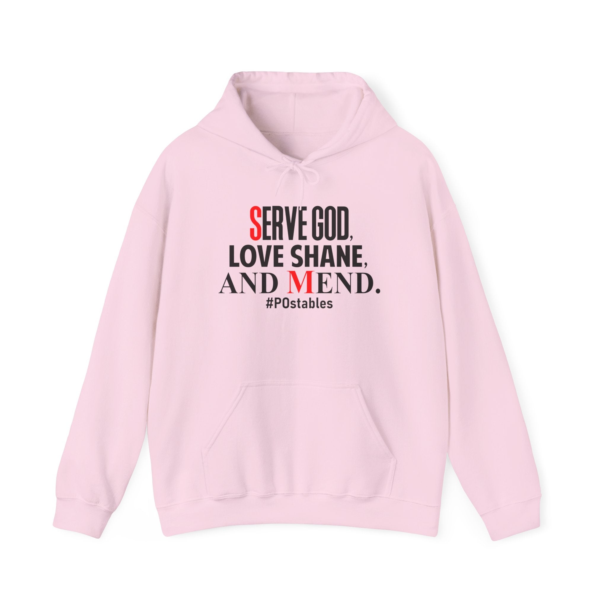 Serve God, Love Shane, and Mend Unisex Hoodie