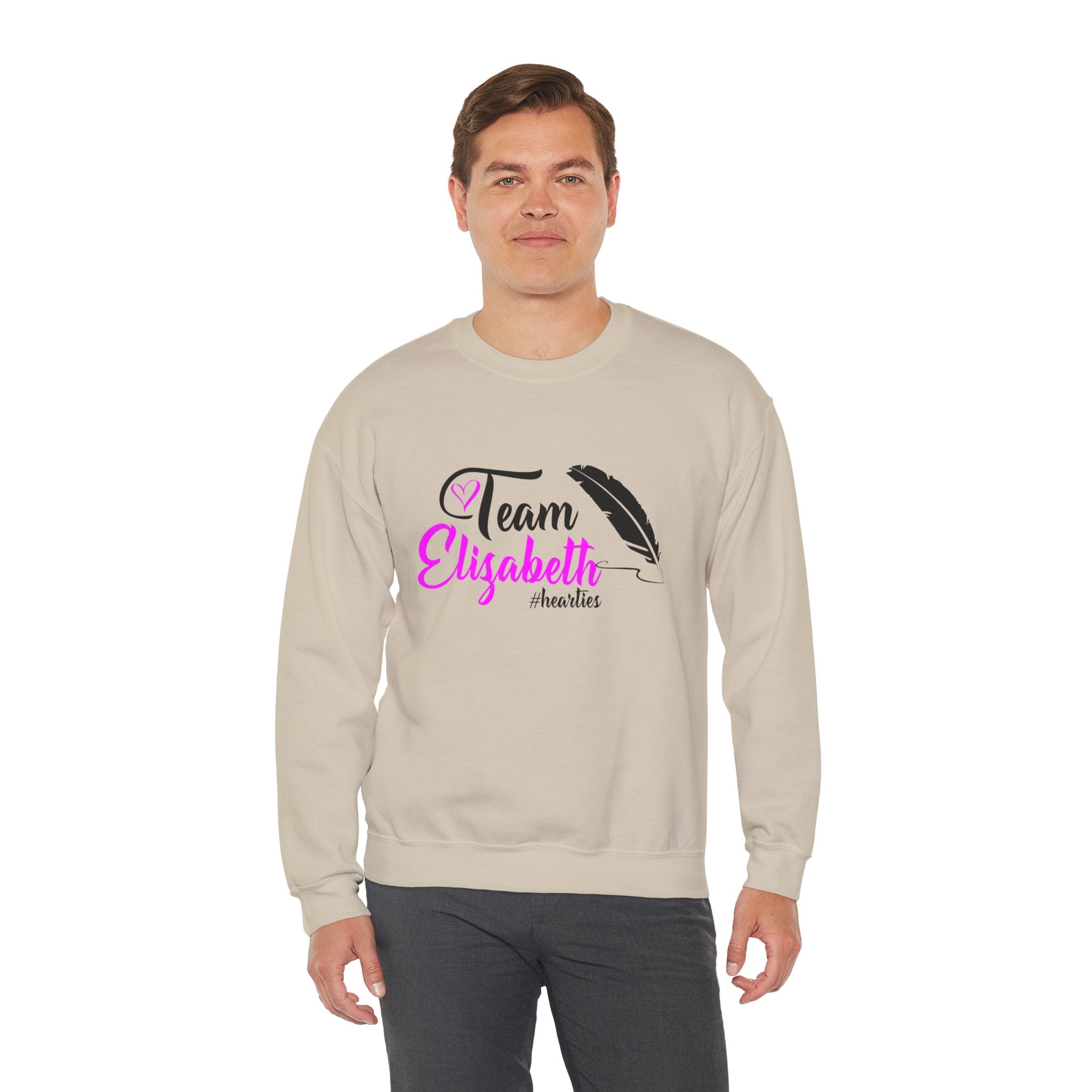 Team Elizabeth Unisex Crewneck Sweatshirt - Perfect for Supporters and Celebrations