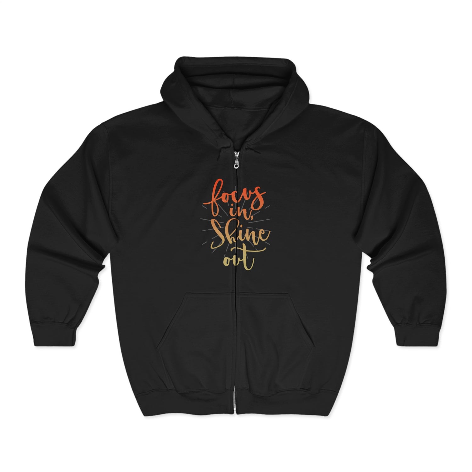 Focus in, Shine Out Unisex Zip Hoodie