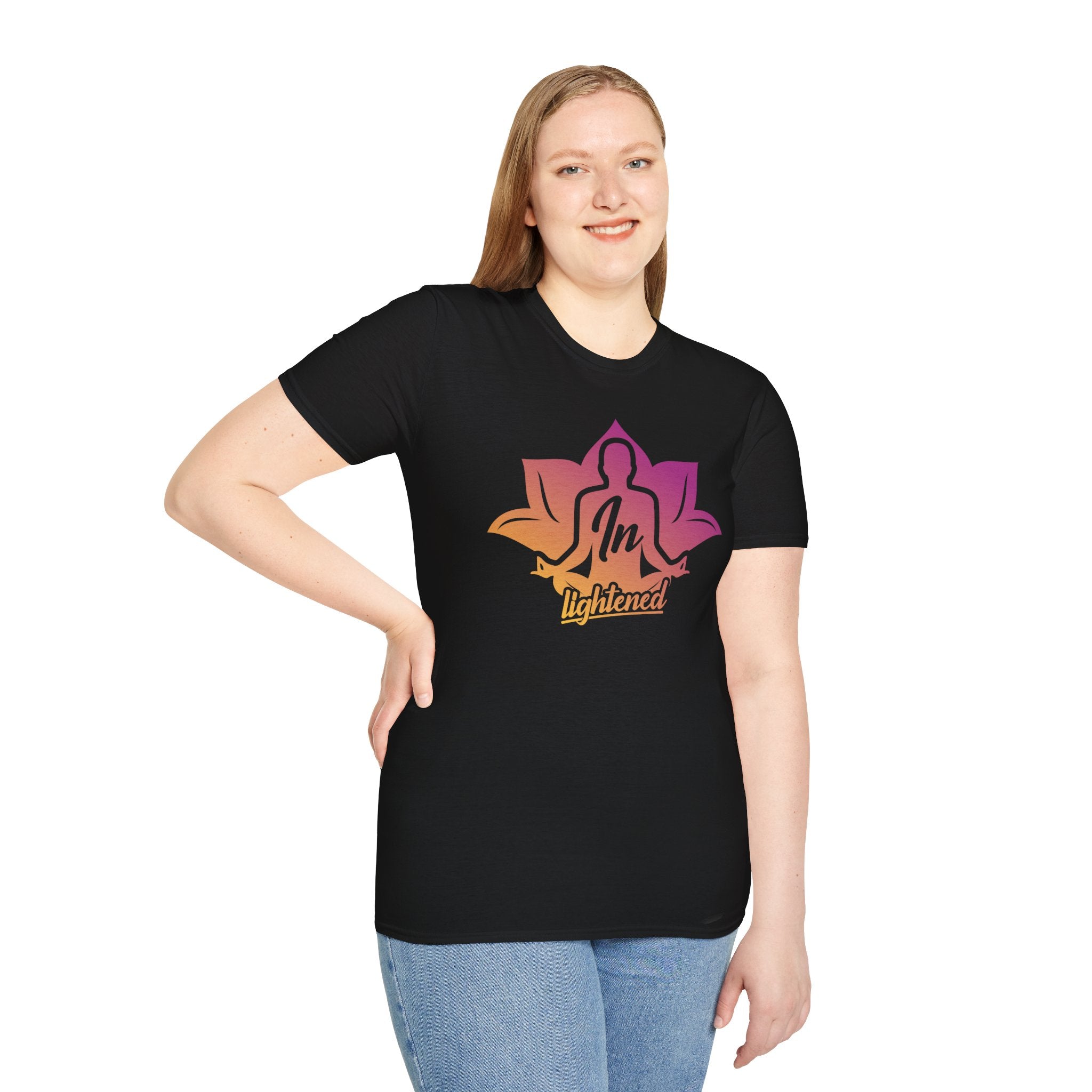 Mindfulness Lotus Unisex T-Shirt - In Lightened Design