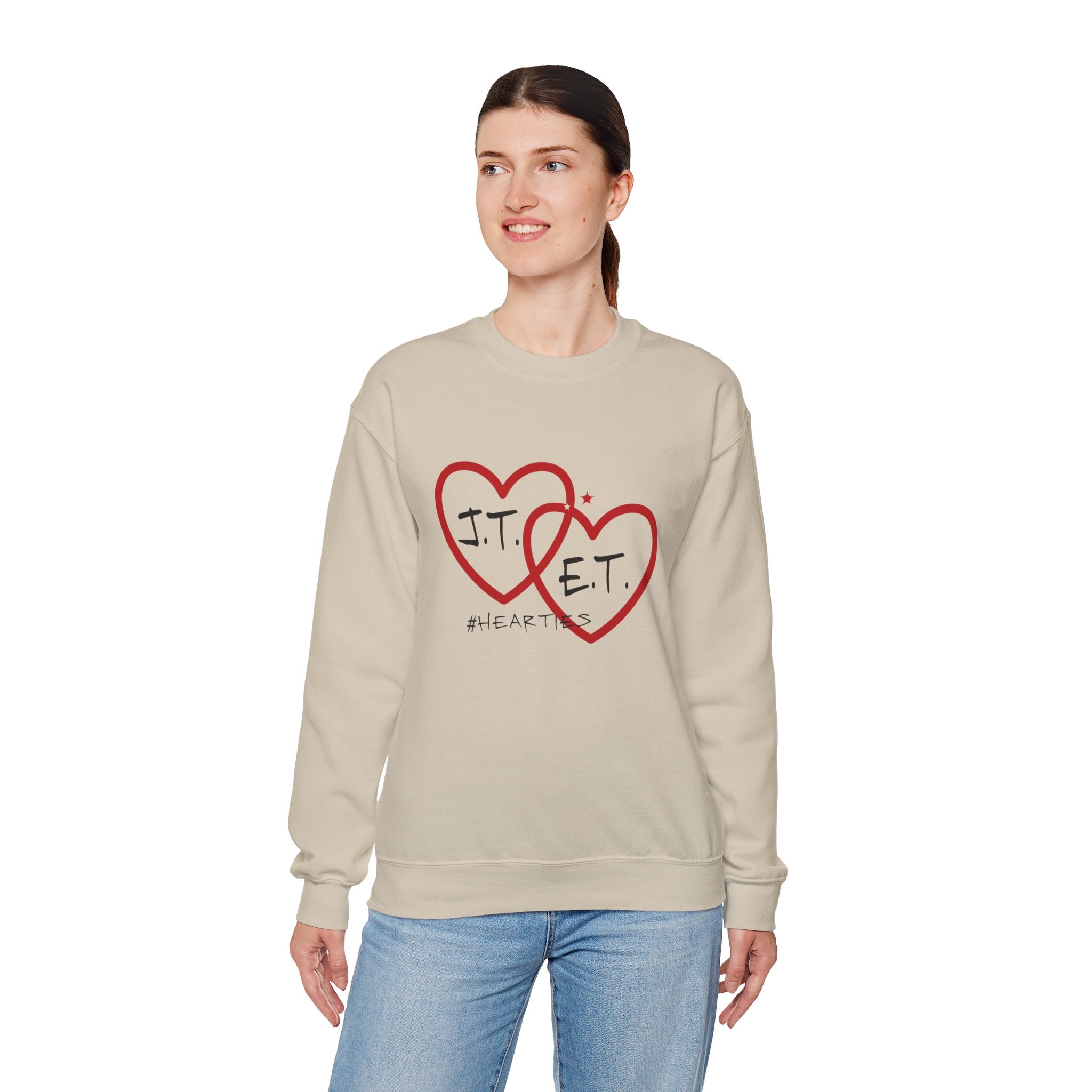 Heartfelt Love Crewneck Sweatshirt - Unisex, Perfect for Valentine&