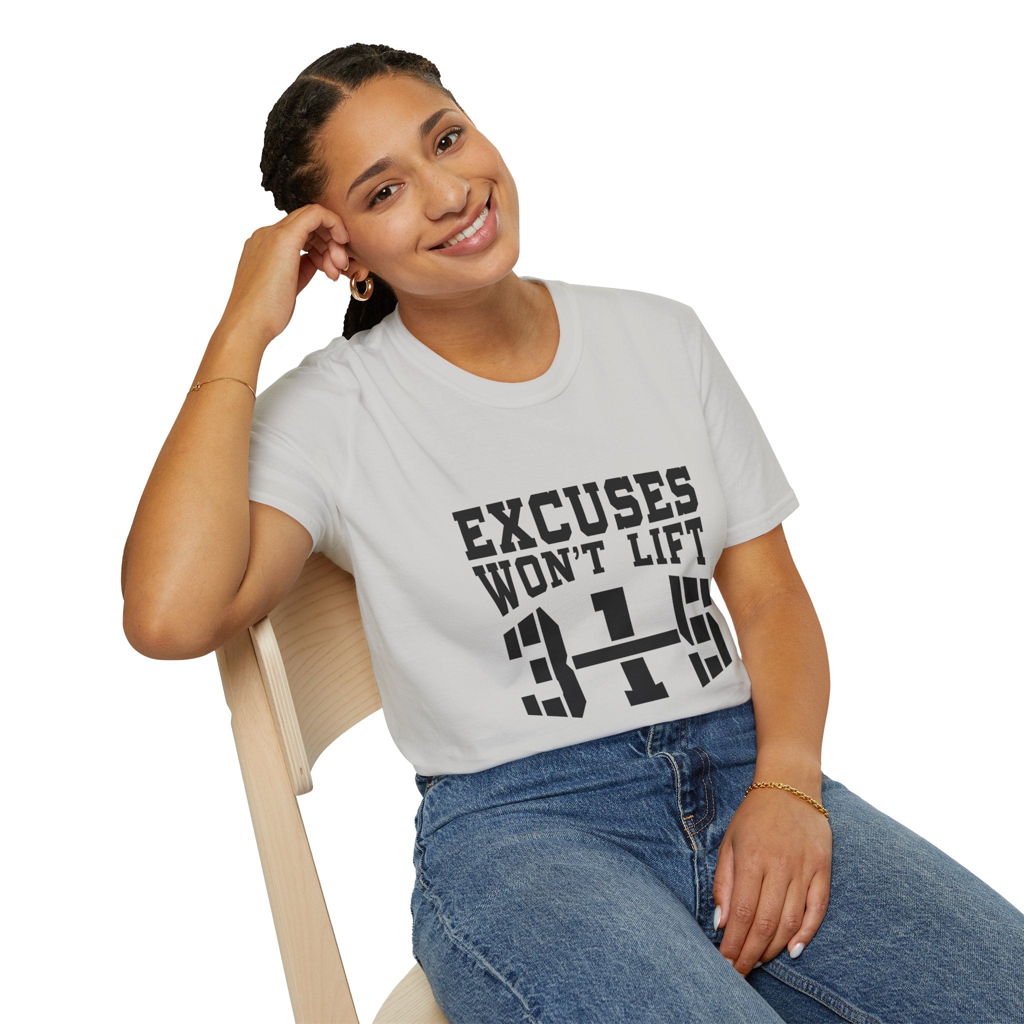 Motivational Workout T-Shirt - "Excuses Won&