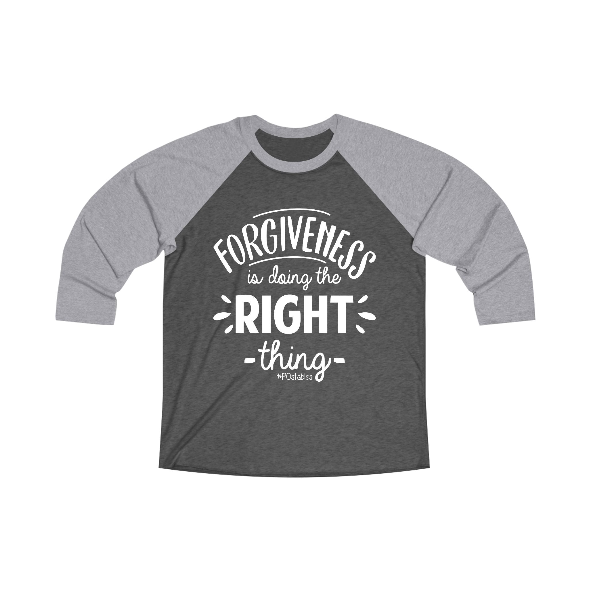 Forgiveness is Doing the Right Thing Unisex Baseball Shirt