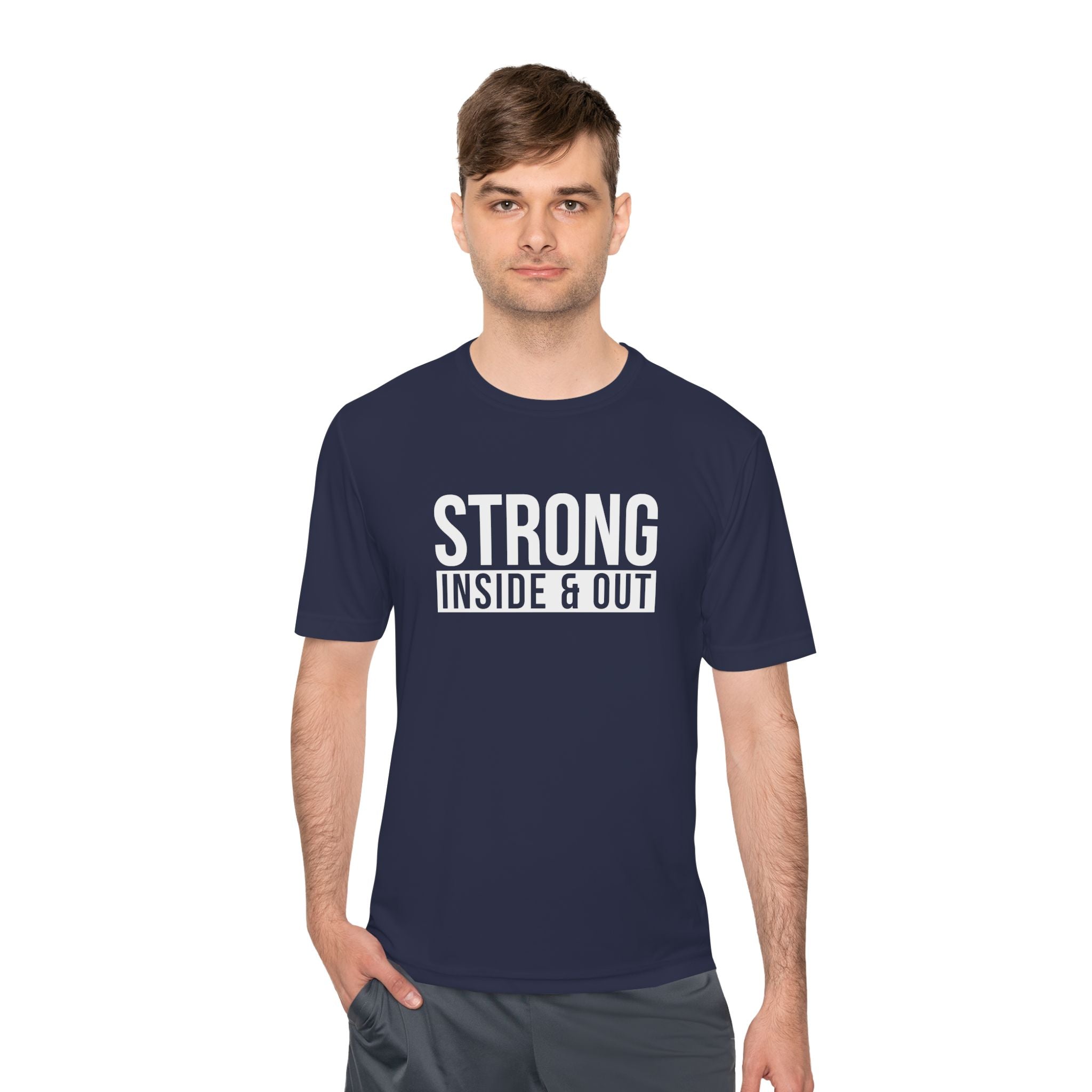 Strong Inside & Out Unisex Moisture Wicking Tee for Fitness Enthusiasts