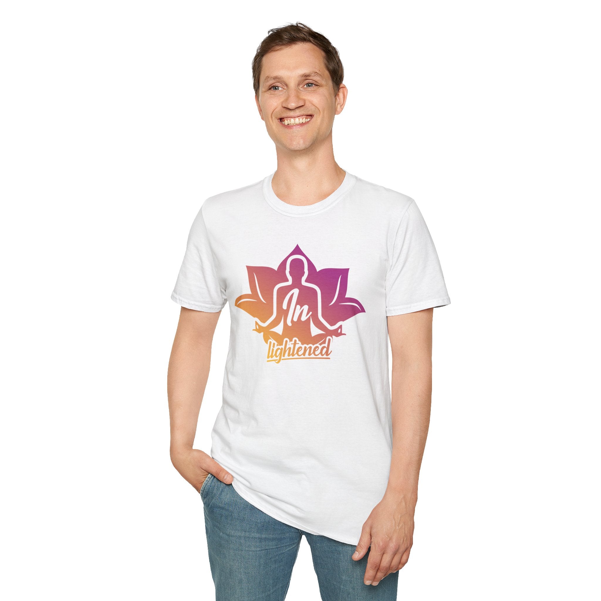 Mindfulness Lotus Unisex T-Shirt - In Lightened Design