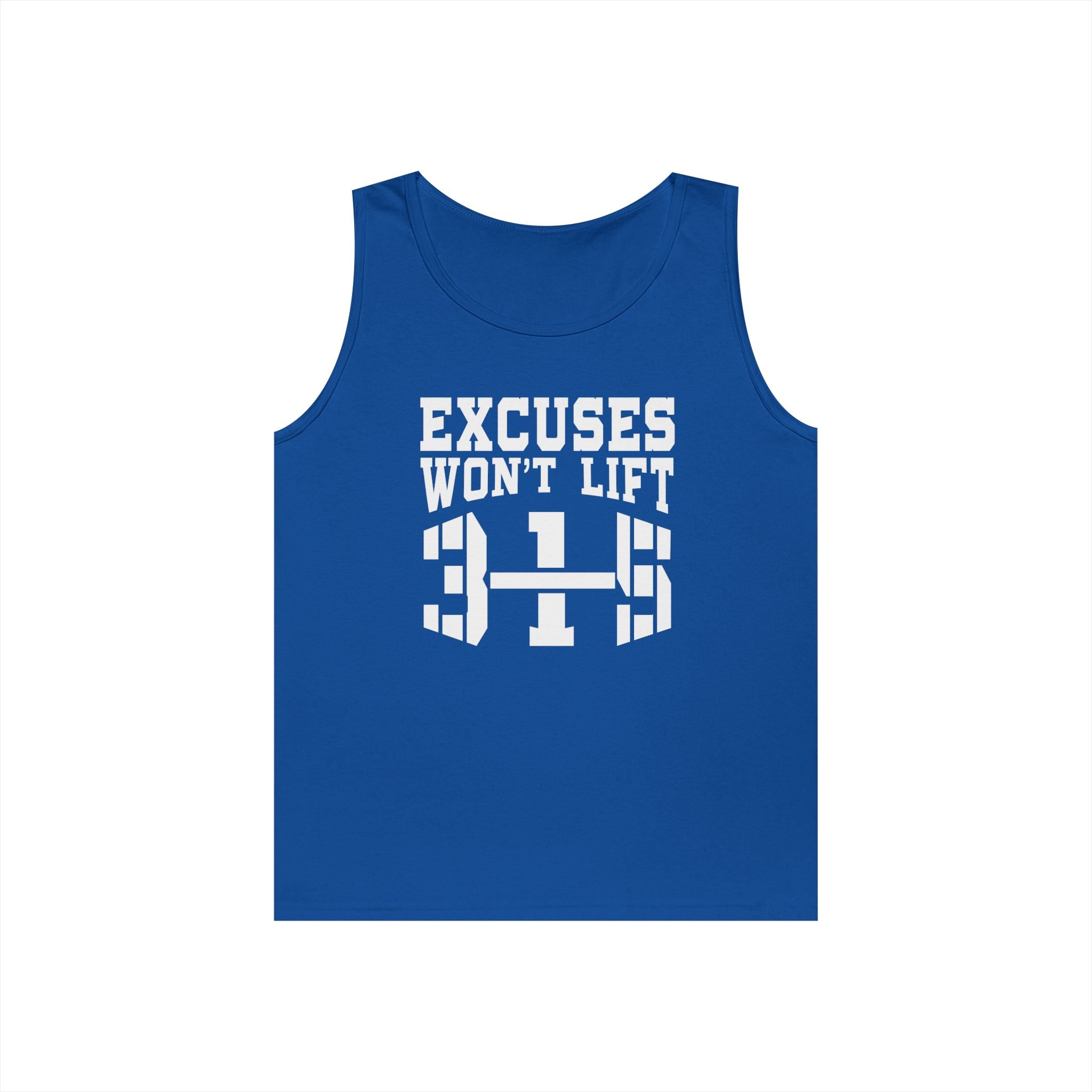 Motivational Unisex Heavy Cotton Tank Top - &