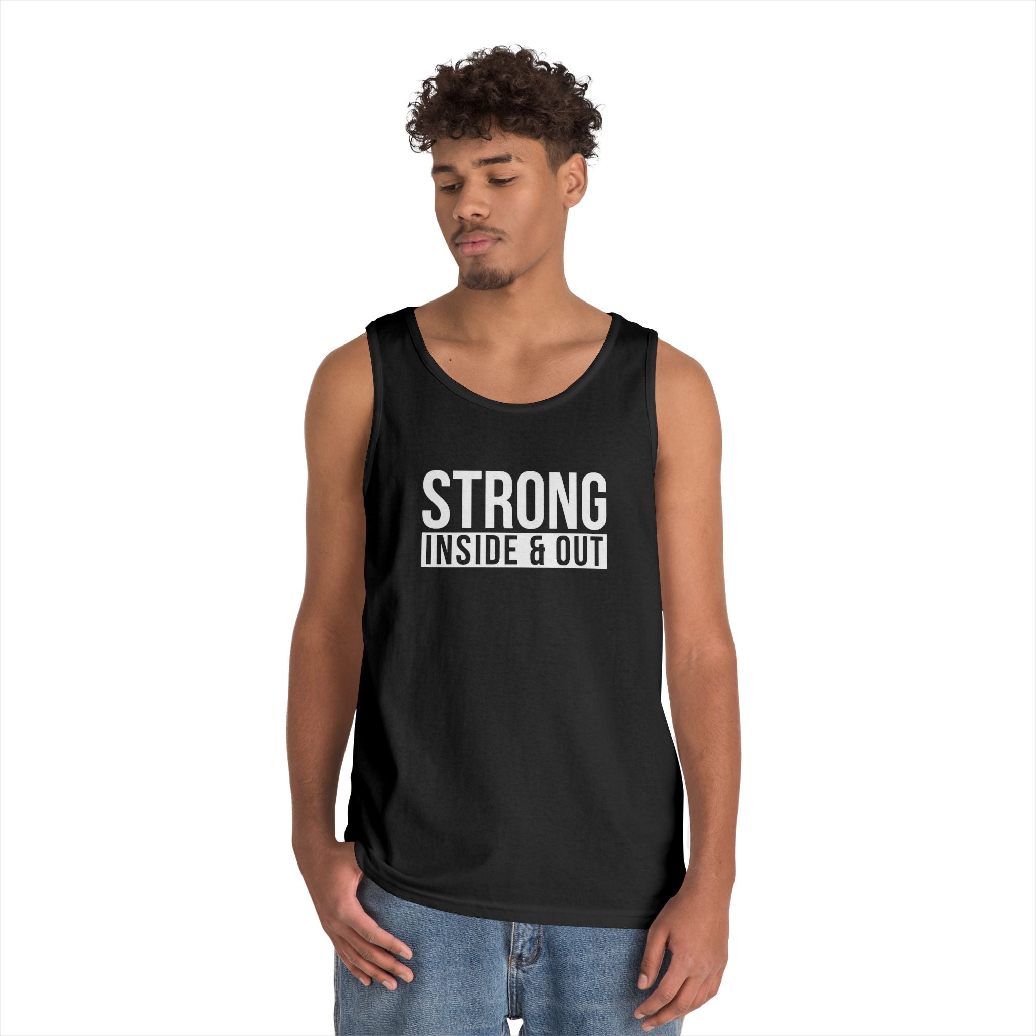 Strong Inside & Out Unisex Heavy Cotton Tank Top