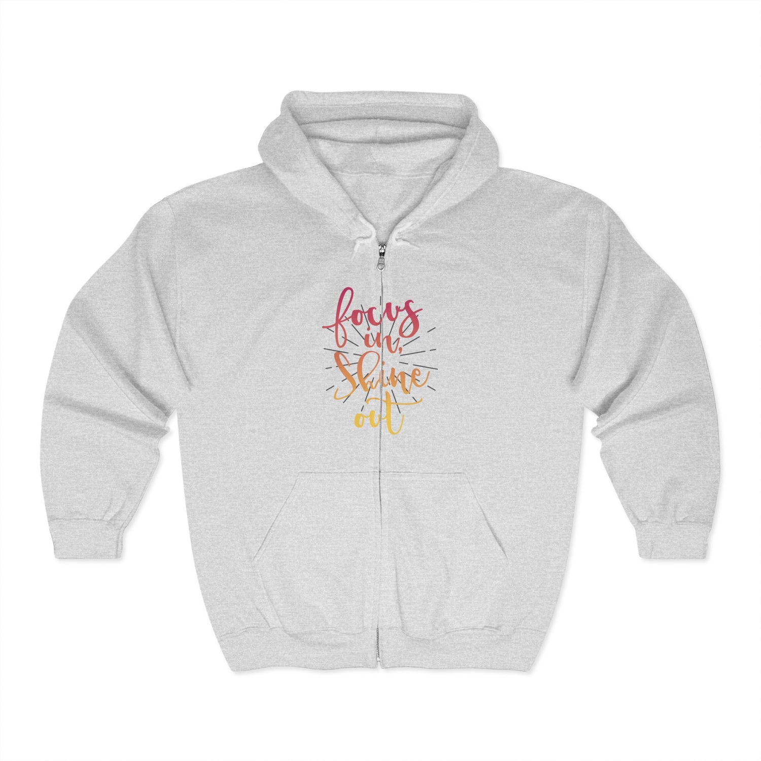 Focus in, Shine Out Unisex Zip Hoodie