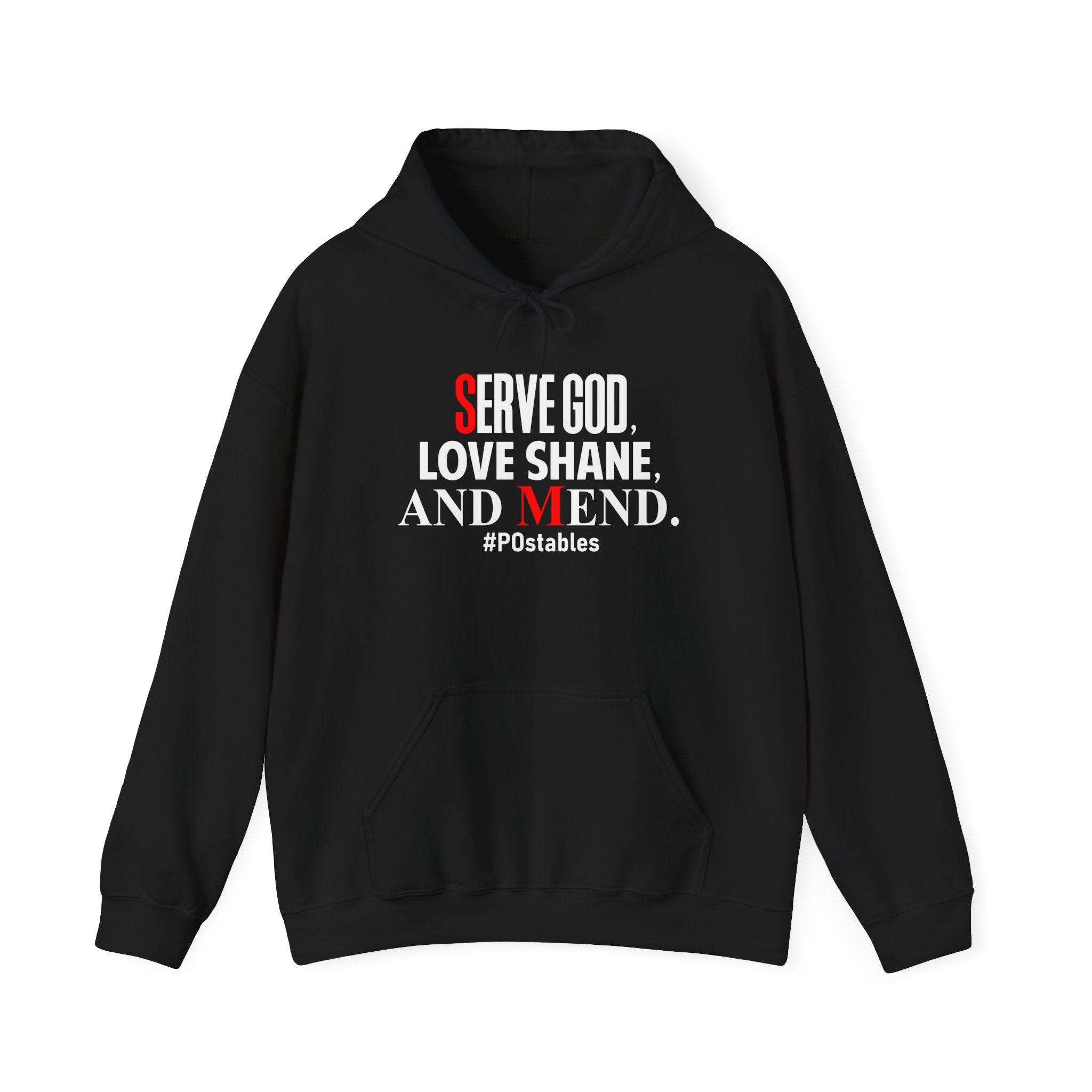 Serve God, Love Shane, and Mend Unisex Hoodie