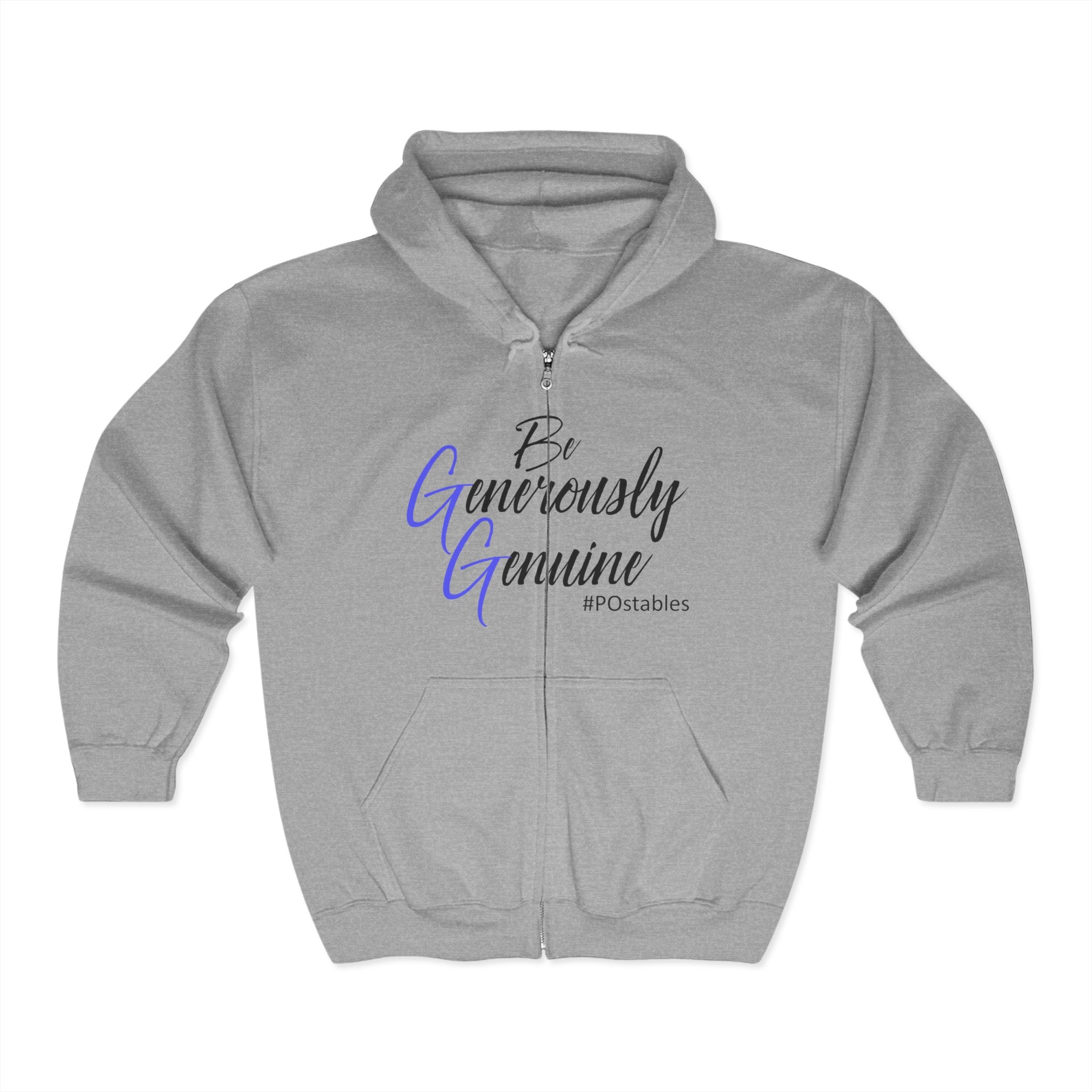 Be Generously Genuine Unisex Zip Hoodie