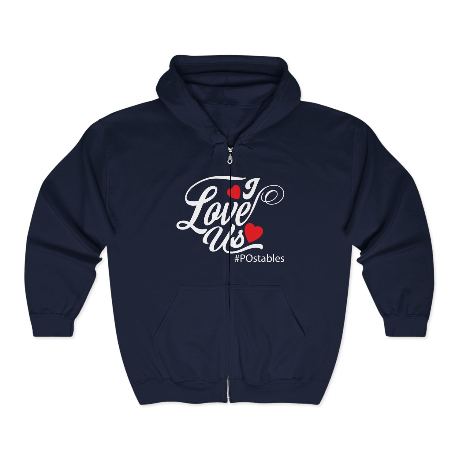 I Love Us Unisex Zip Hoodie