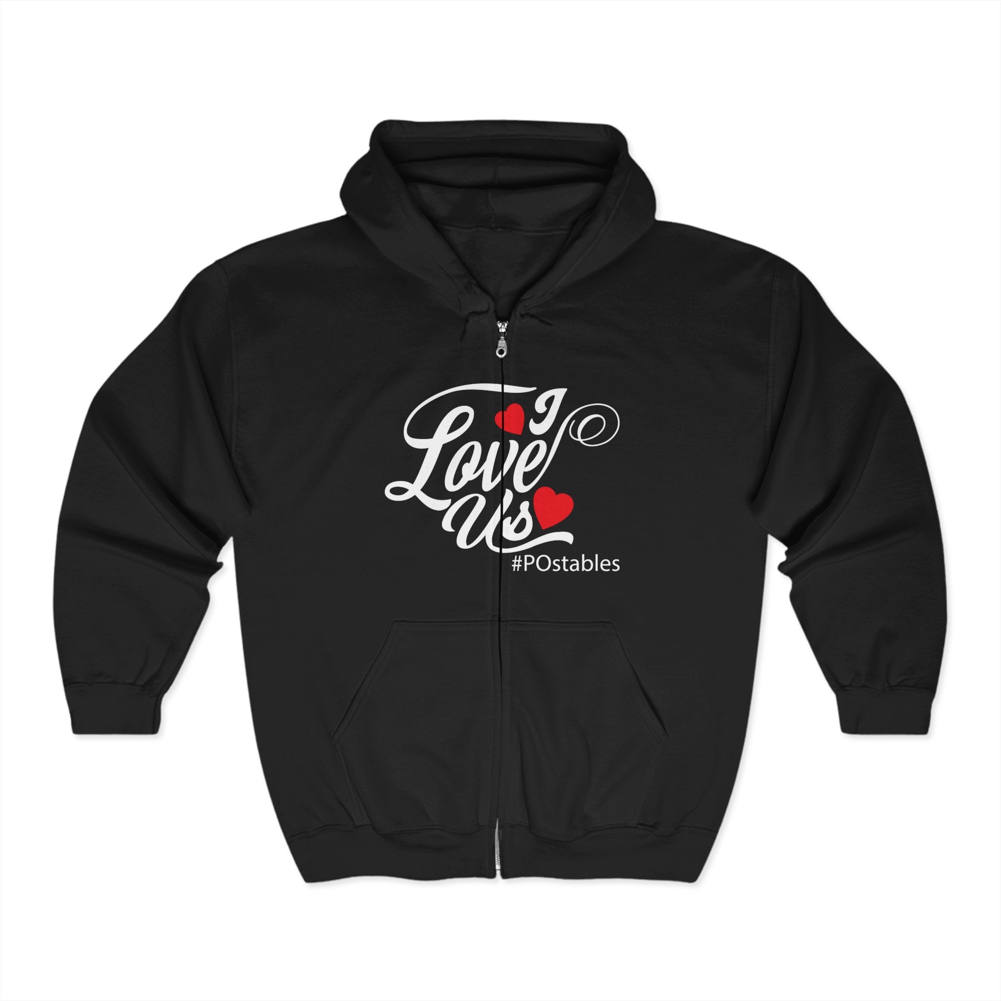 I Love Us Unisex Zip Hoodie