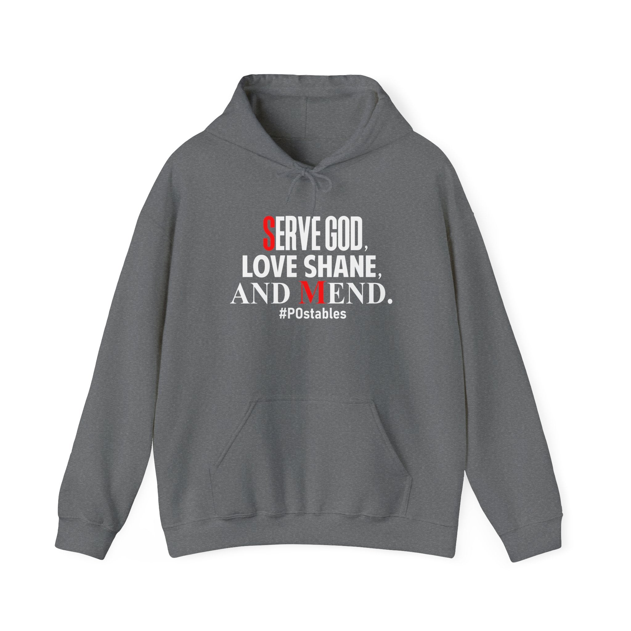 Serve God, Love Shane, and Mend Unisex Hoodie