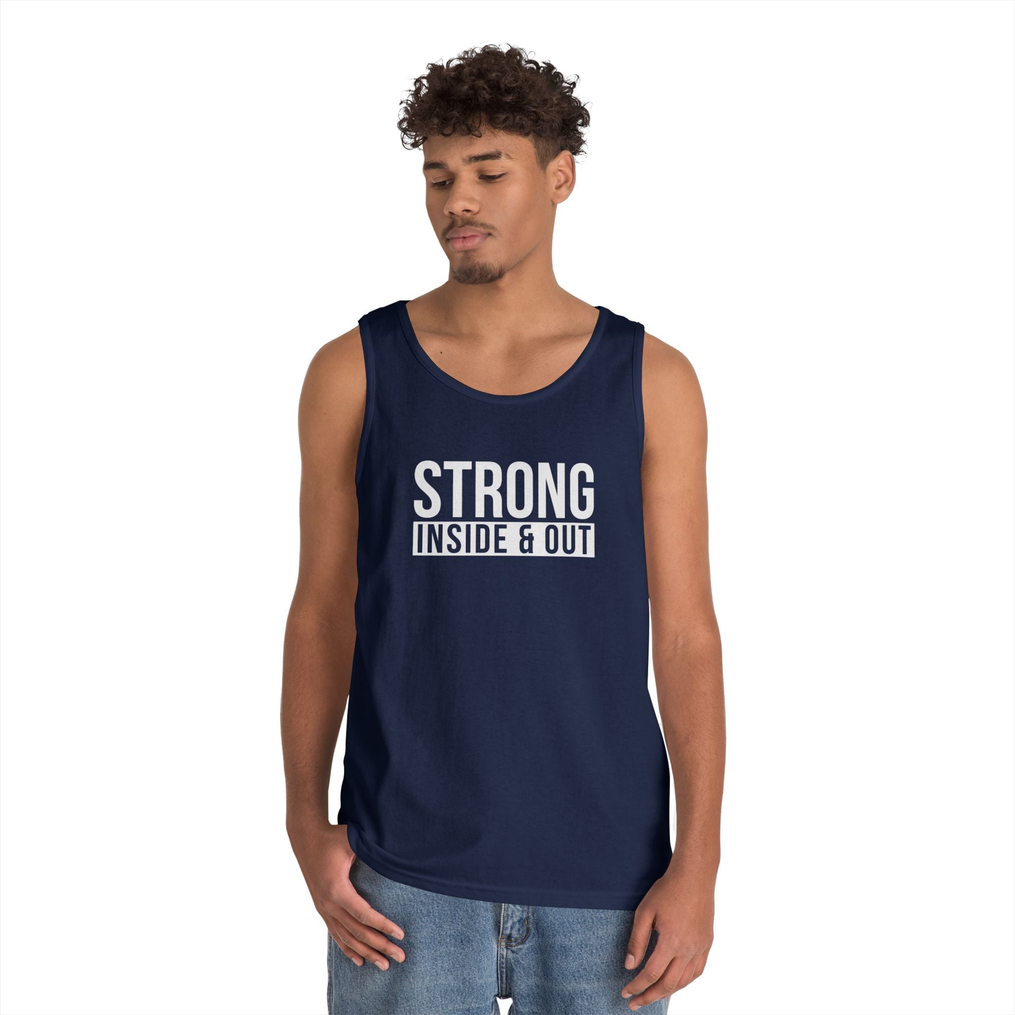 Strong Inside & Out Unisex Heavy Cotton Tank Top
