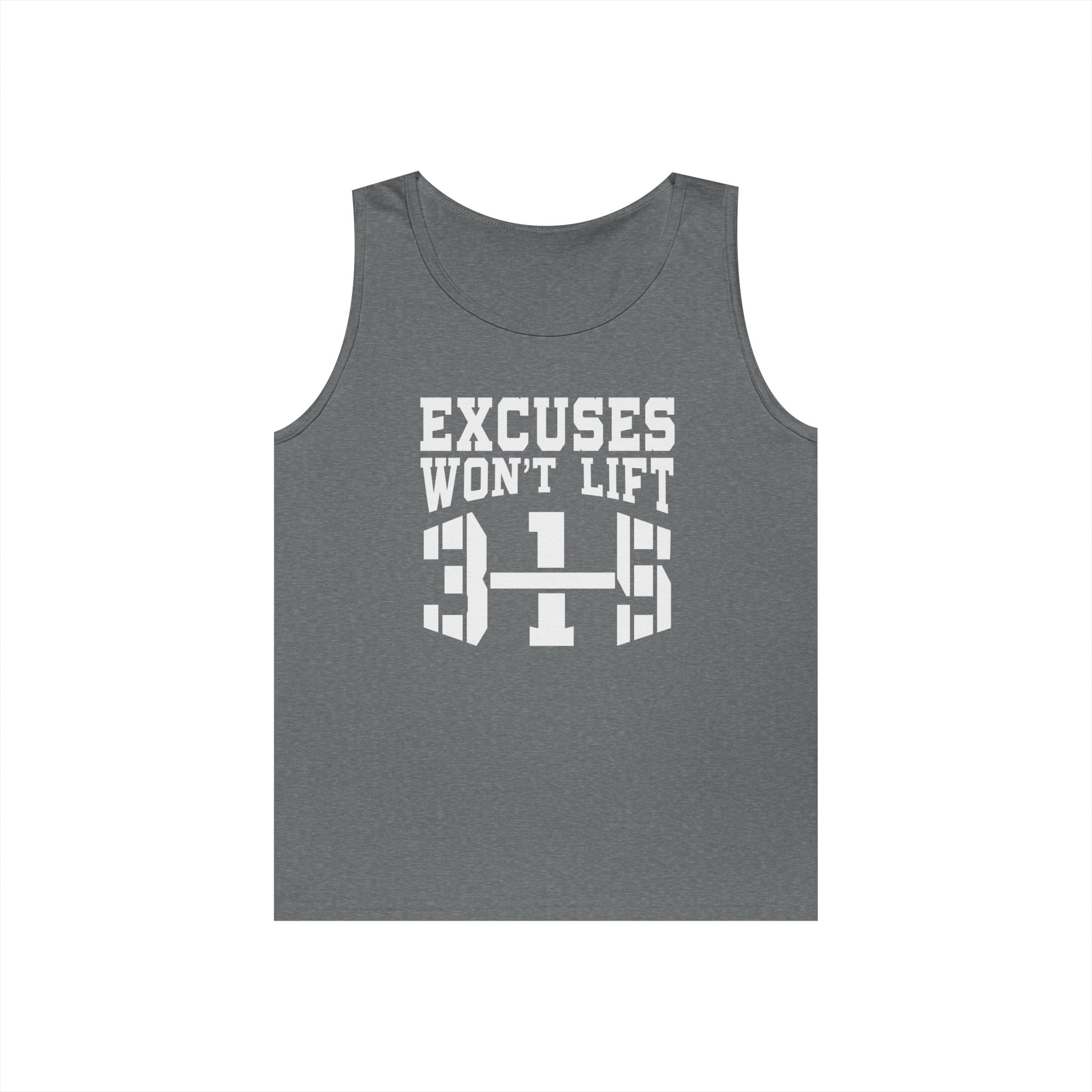 Motivational Unisex Heavy Cotton Tank Top - &