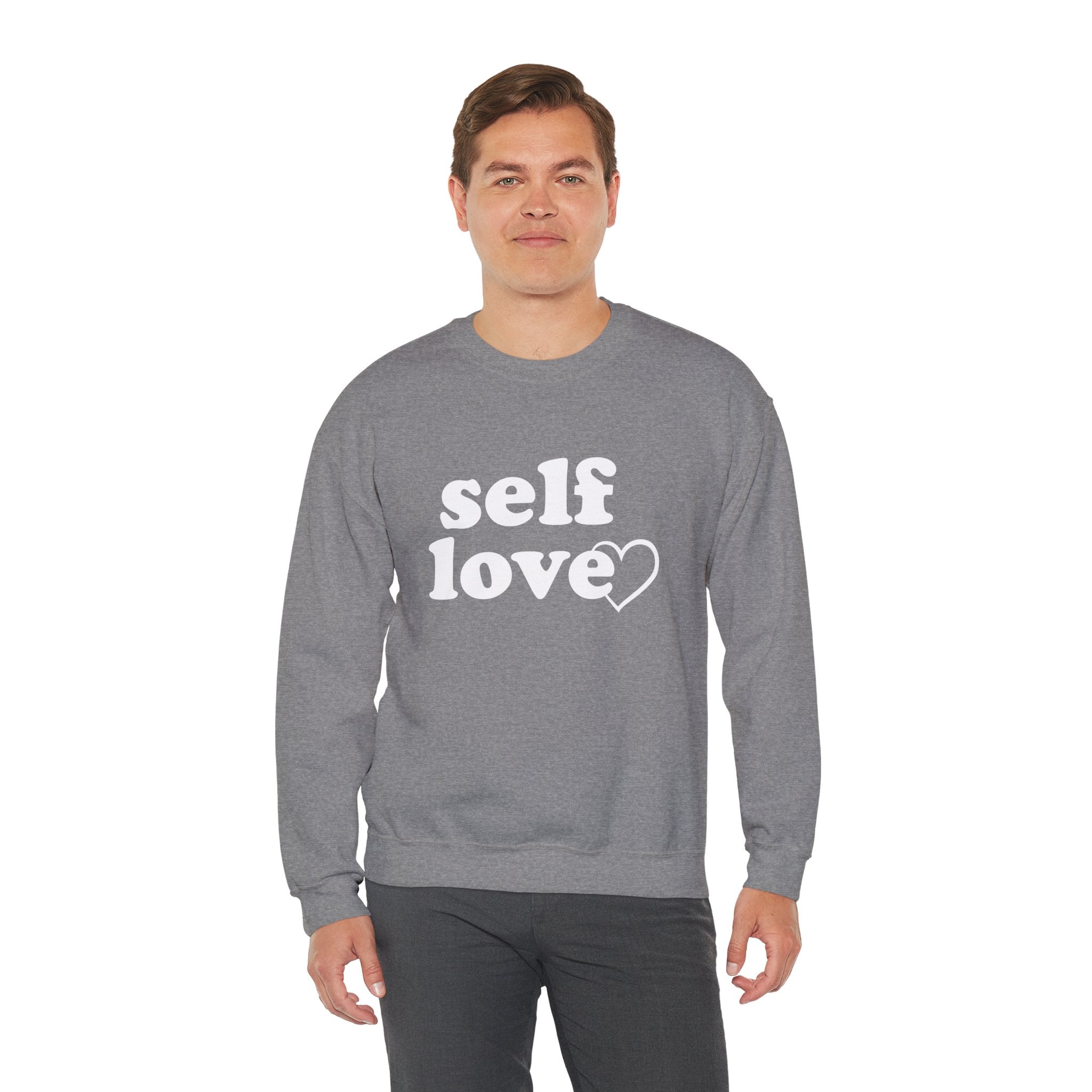 Self Love Unisex Crewneck Sweatshirt - Cozy & Inspirational