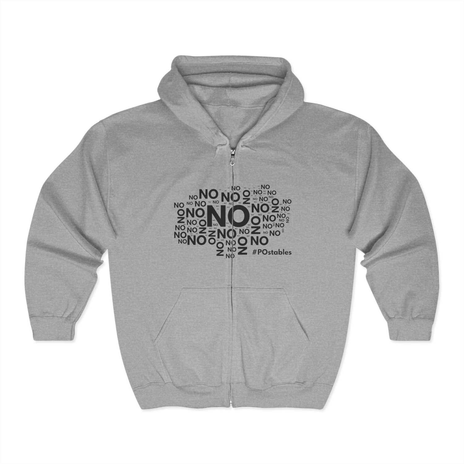 No No No Unisex Zip Hoodie