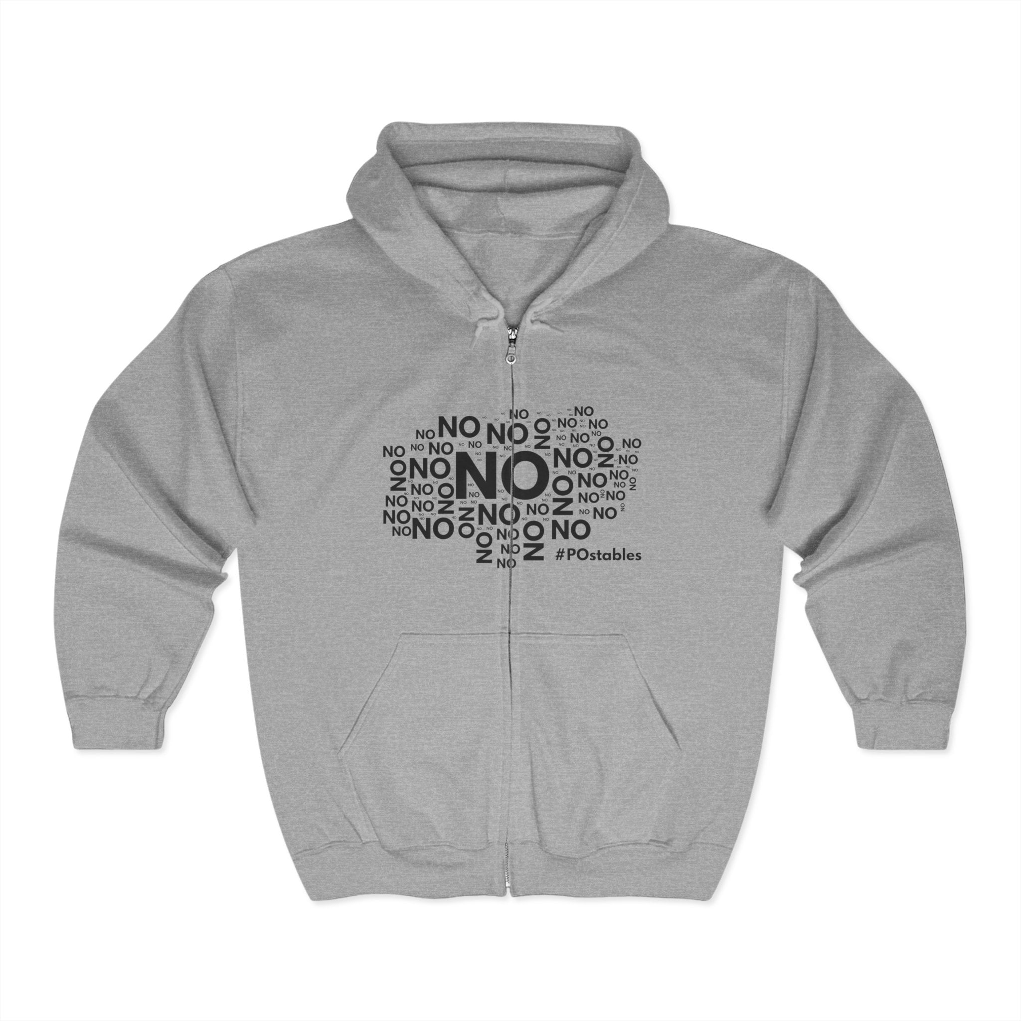 No No No Unisex Zip Hoodie