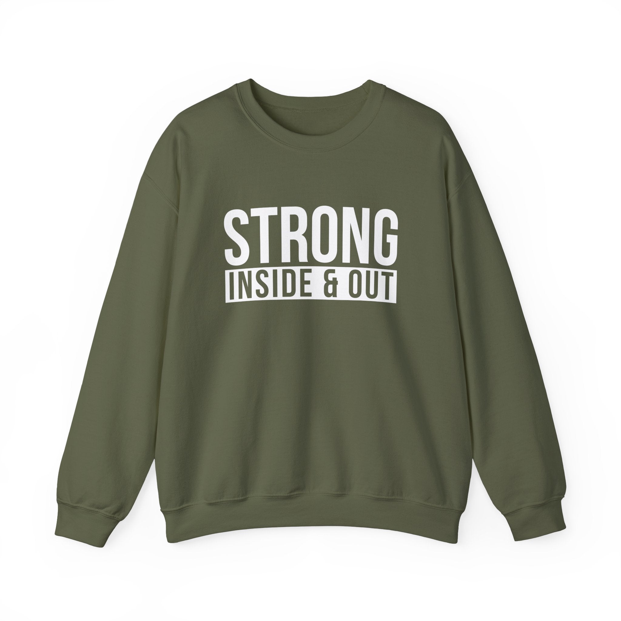 Strong Inside & Out Unisex Heavy Blend Crewneck Sweatshirt