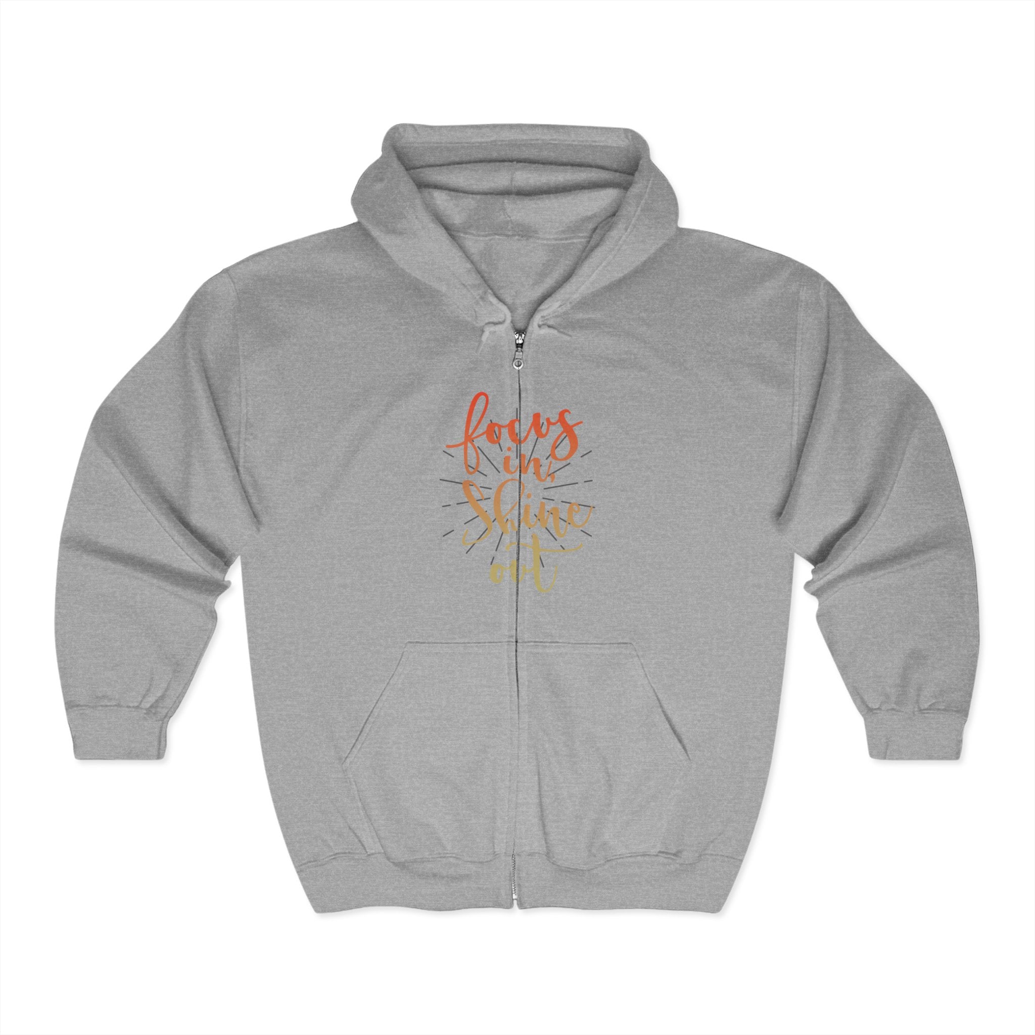 Focus in, Shine Out Unisex Zip Hoodie
