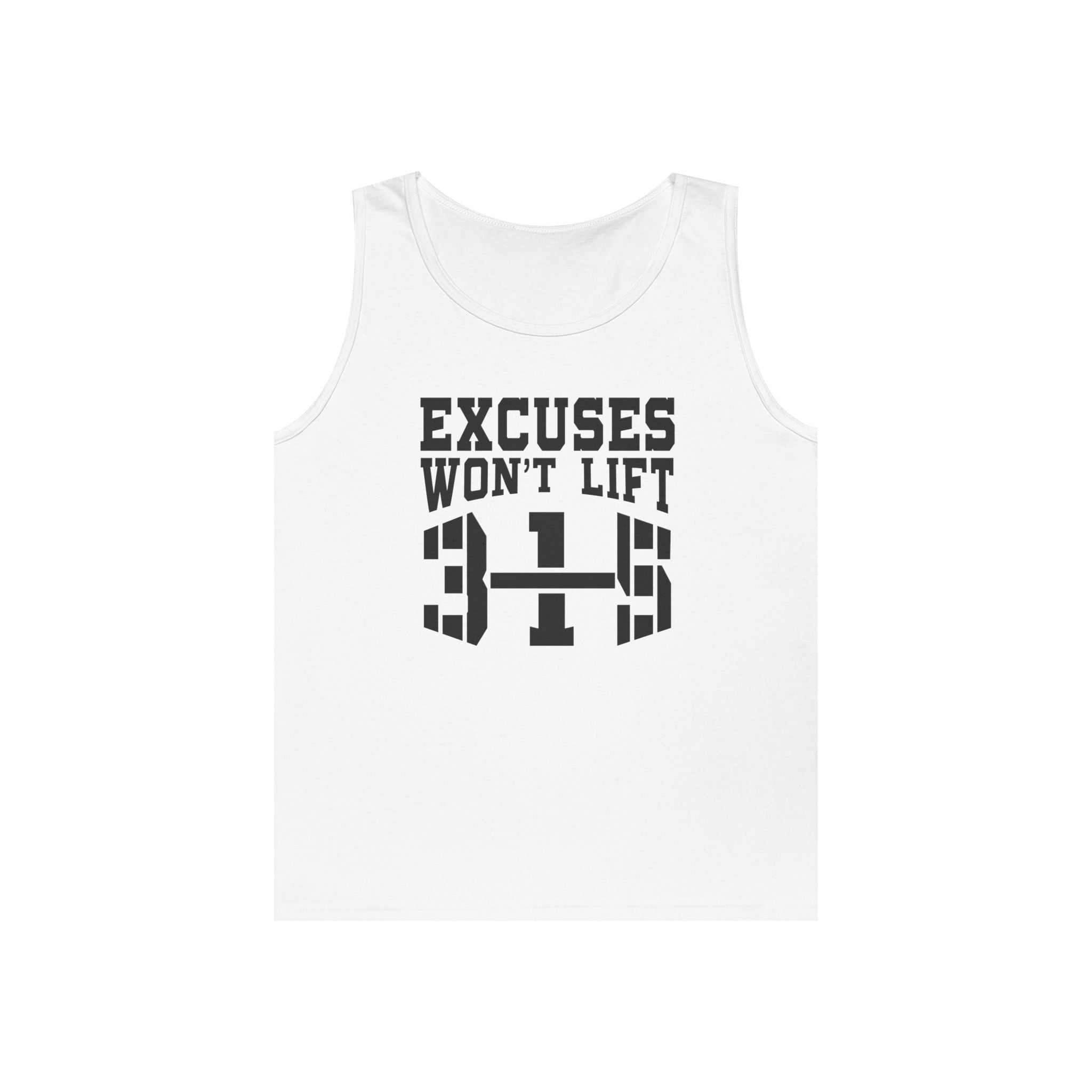 Motivational Unisex Heavy Cotton Tank Top - &