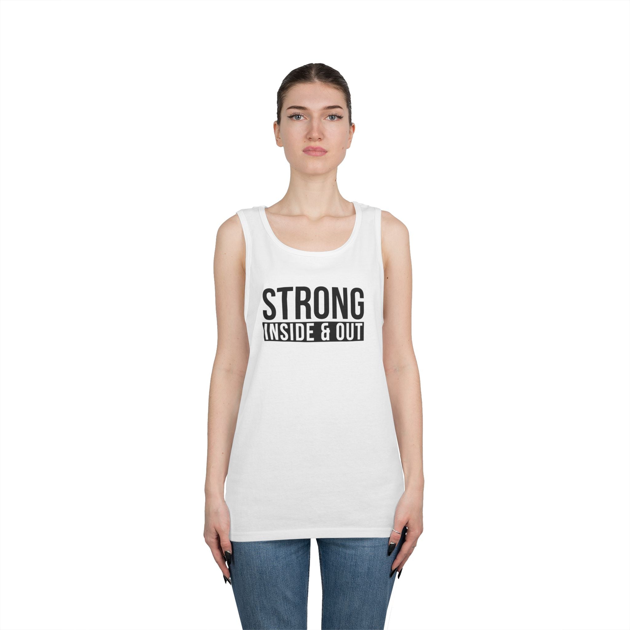 Strong Inside & Out Unisex Heavy Cotton Tank Top