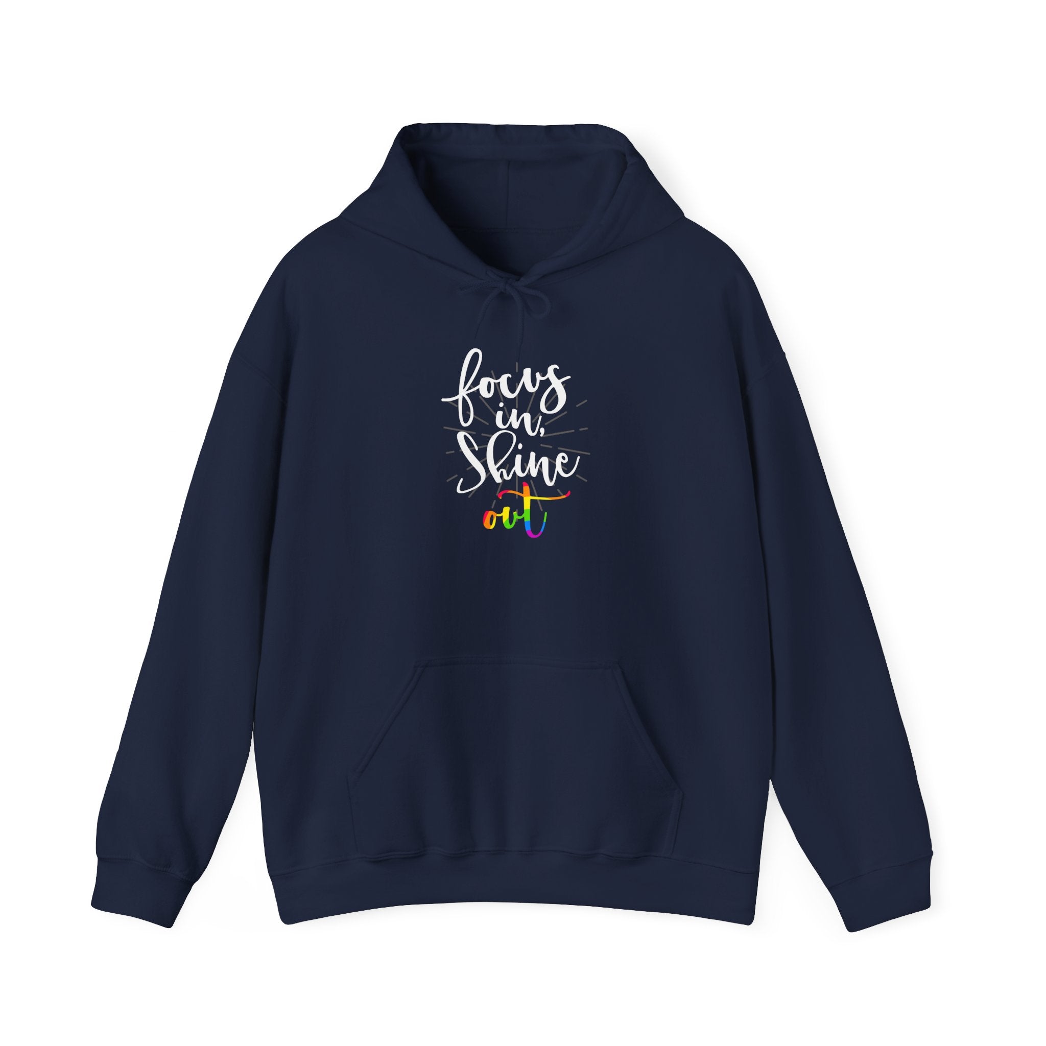 Focus on Shine Unisex Hooded Sweatshirt - Inspirational Hoodie for Comfort and Style