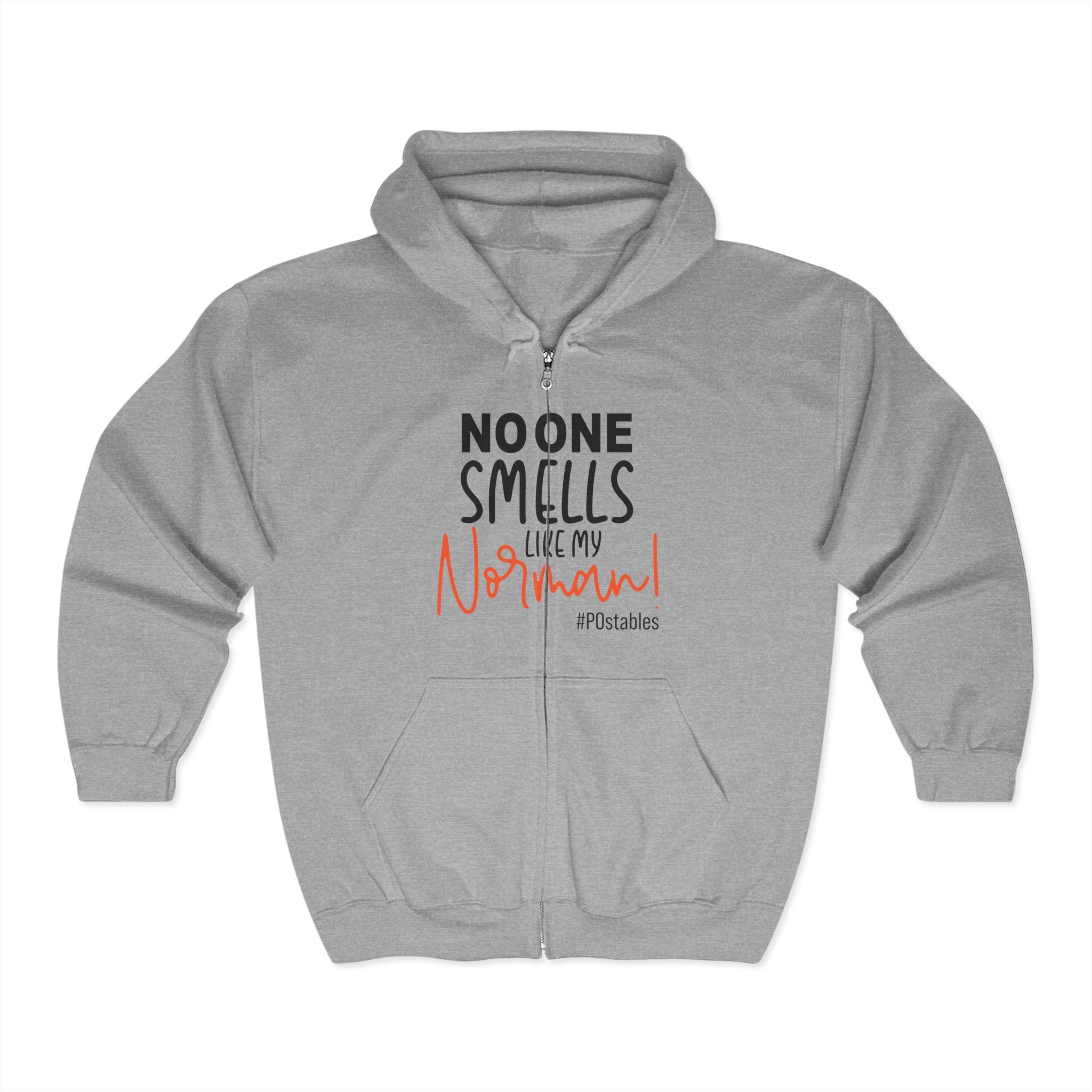Funny Dog Lover Full Zip Hoodie - "No One Smells Like My Normal"