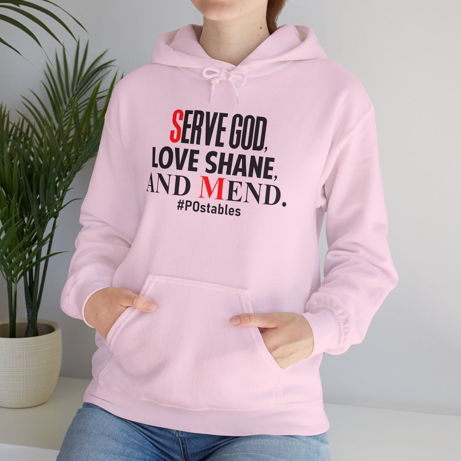 Serve God, Love Shane, and Mend Unisex Hoodie