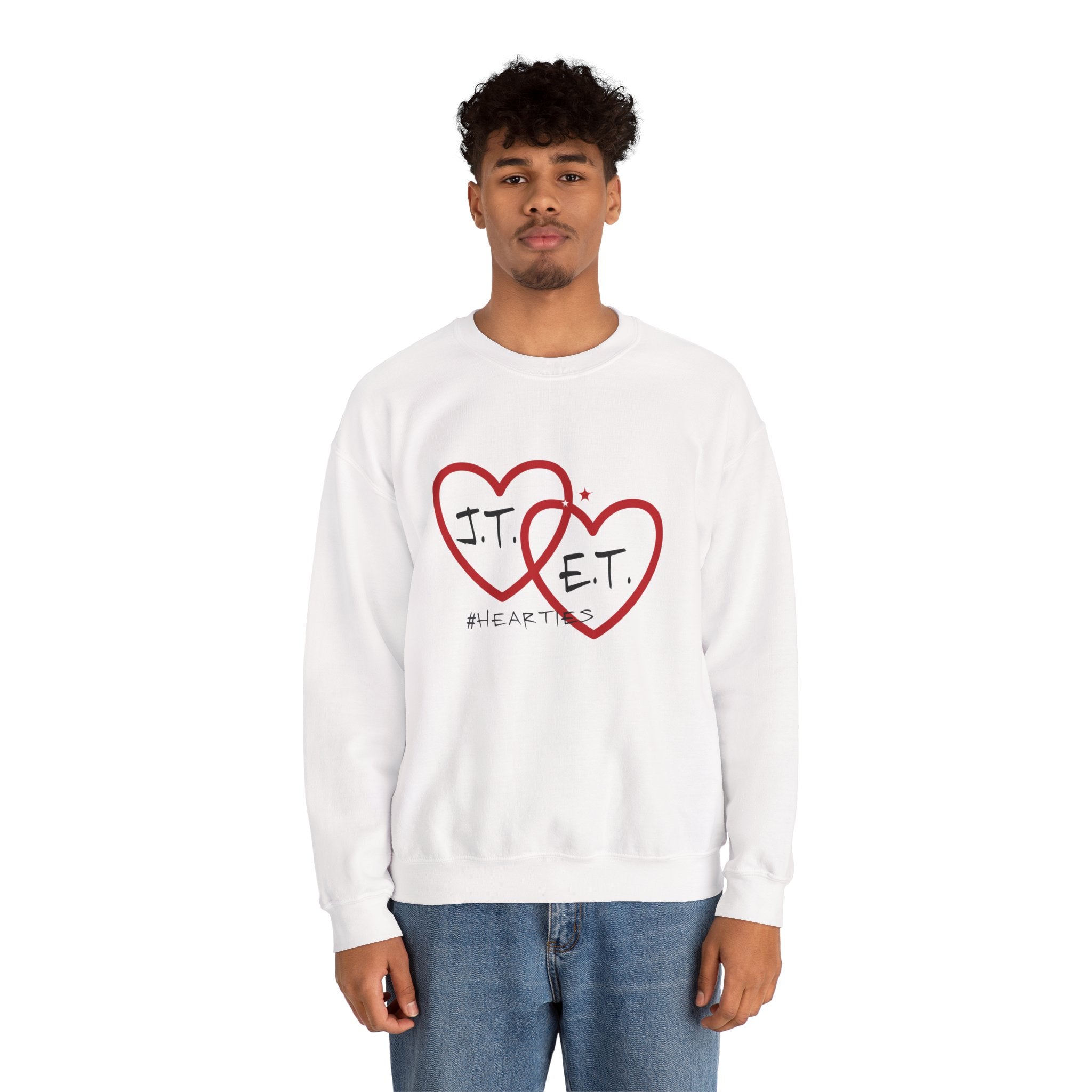 Heartfelt Love Crewneck Sweatshirt - Unisex, Perfect for Valentine&