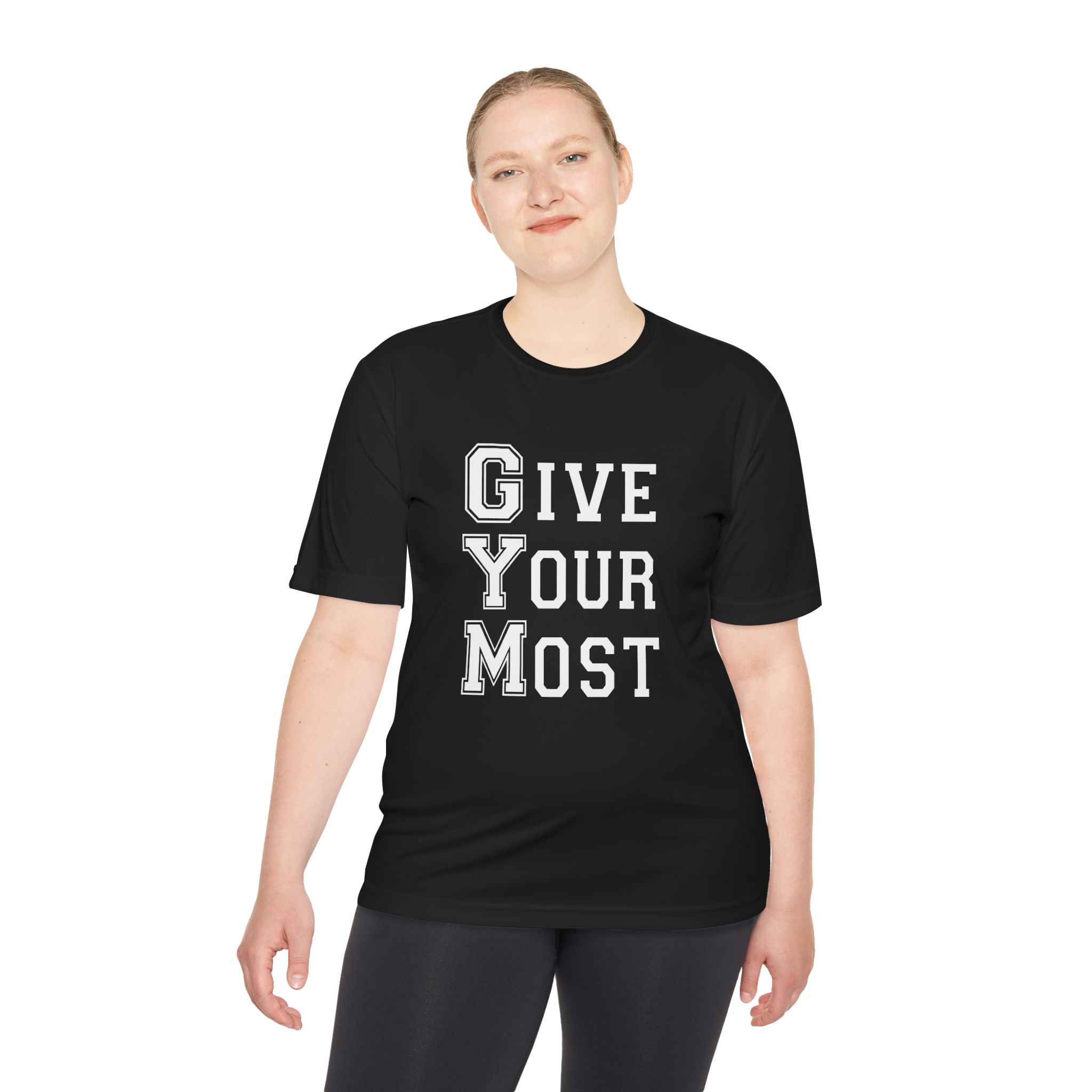 Unisex Gym Motivational Tee - "Give Your Most"
