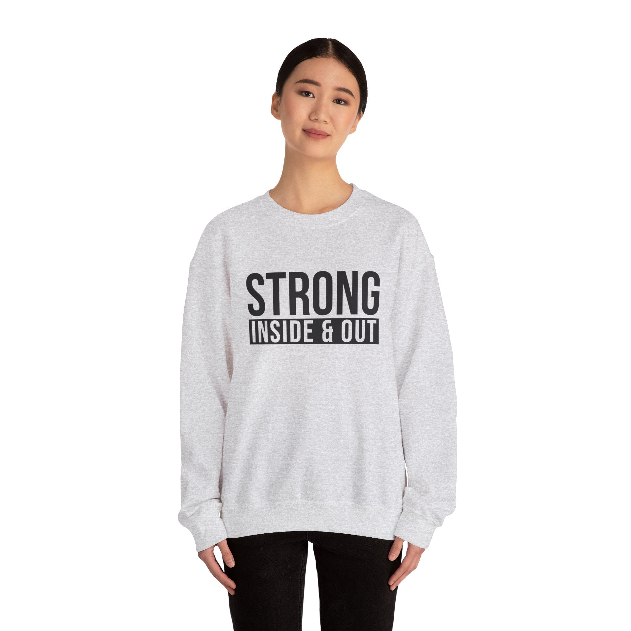 Strong Inside & Out Unisex Heavy Blend Crewneck Sweatshirt