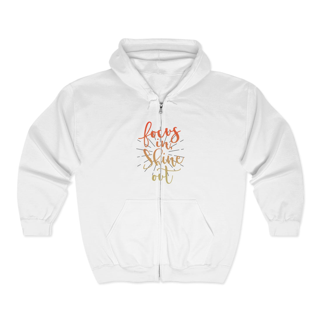 Focus in, Shine Out Unisex Zip Hoodie