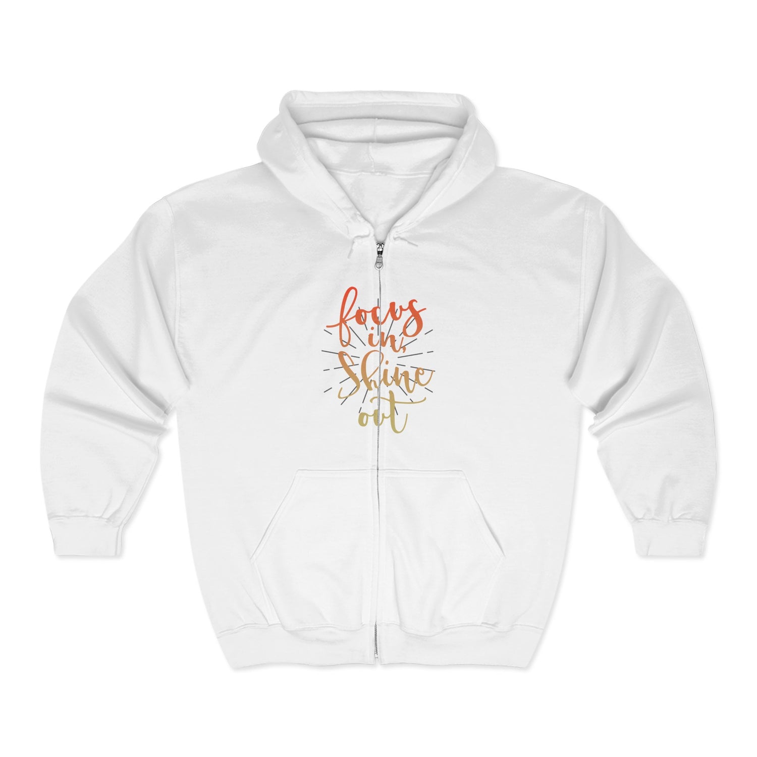 Focus in, Shine Out Unisex Zip Hoodie