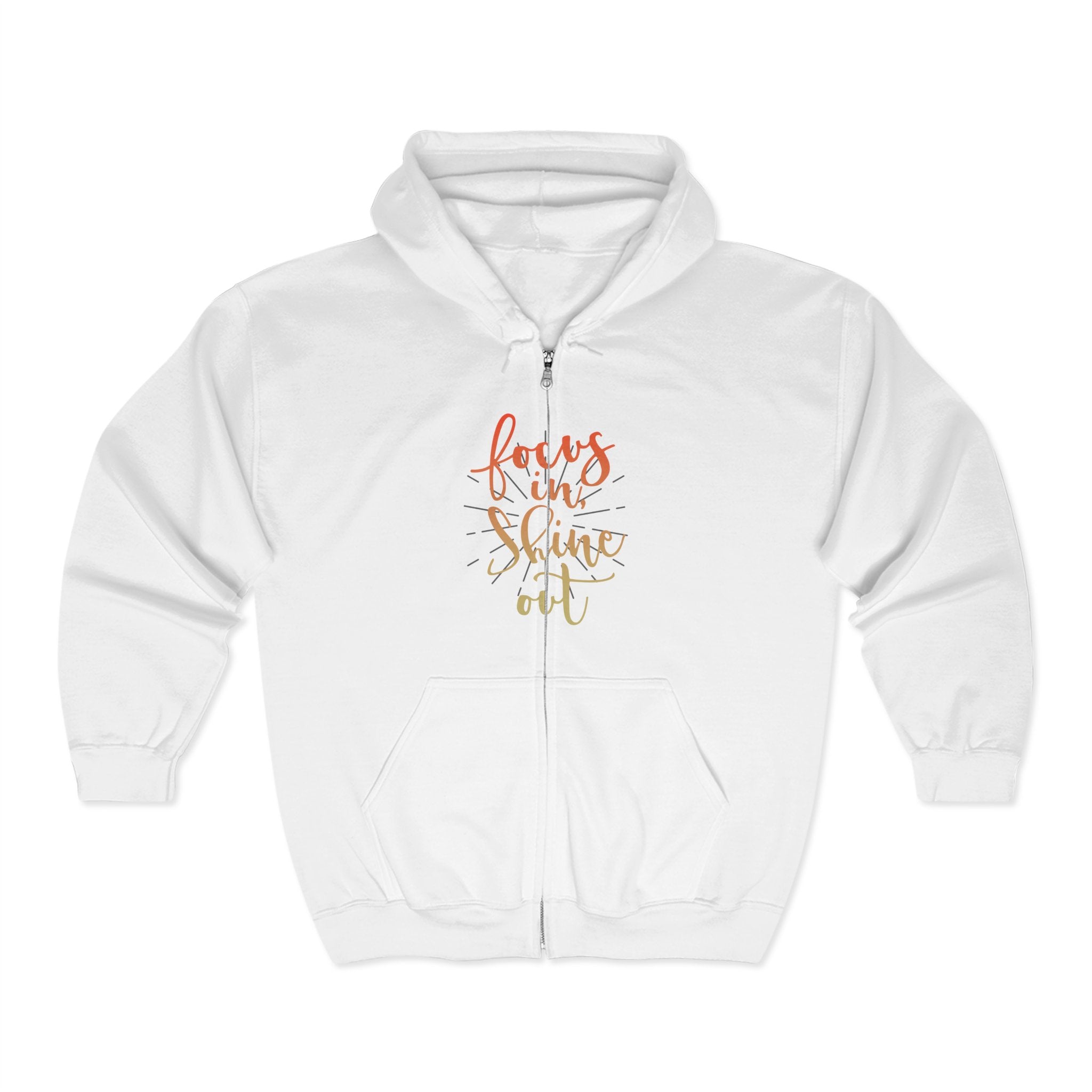 Focus in, Shine Out Unisex Zip Hoodie