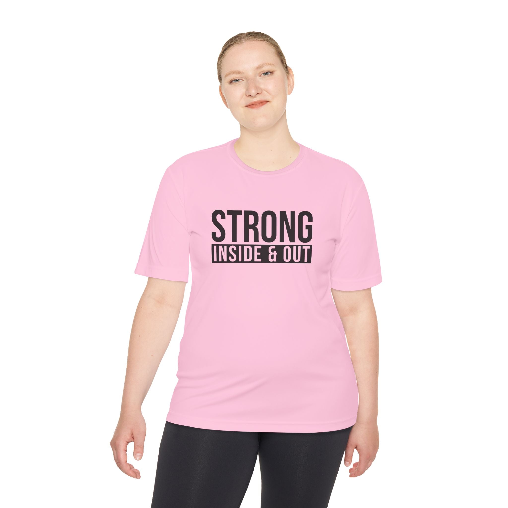 Strong Inside & Out Unisex Moisture Wicking Tee for Fitness Enthusiasts