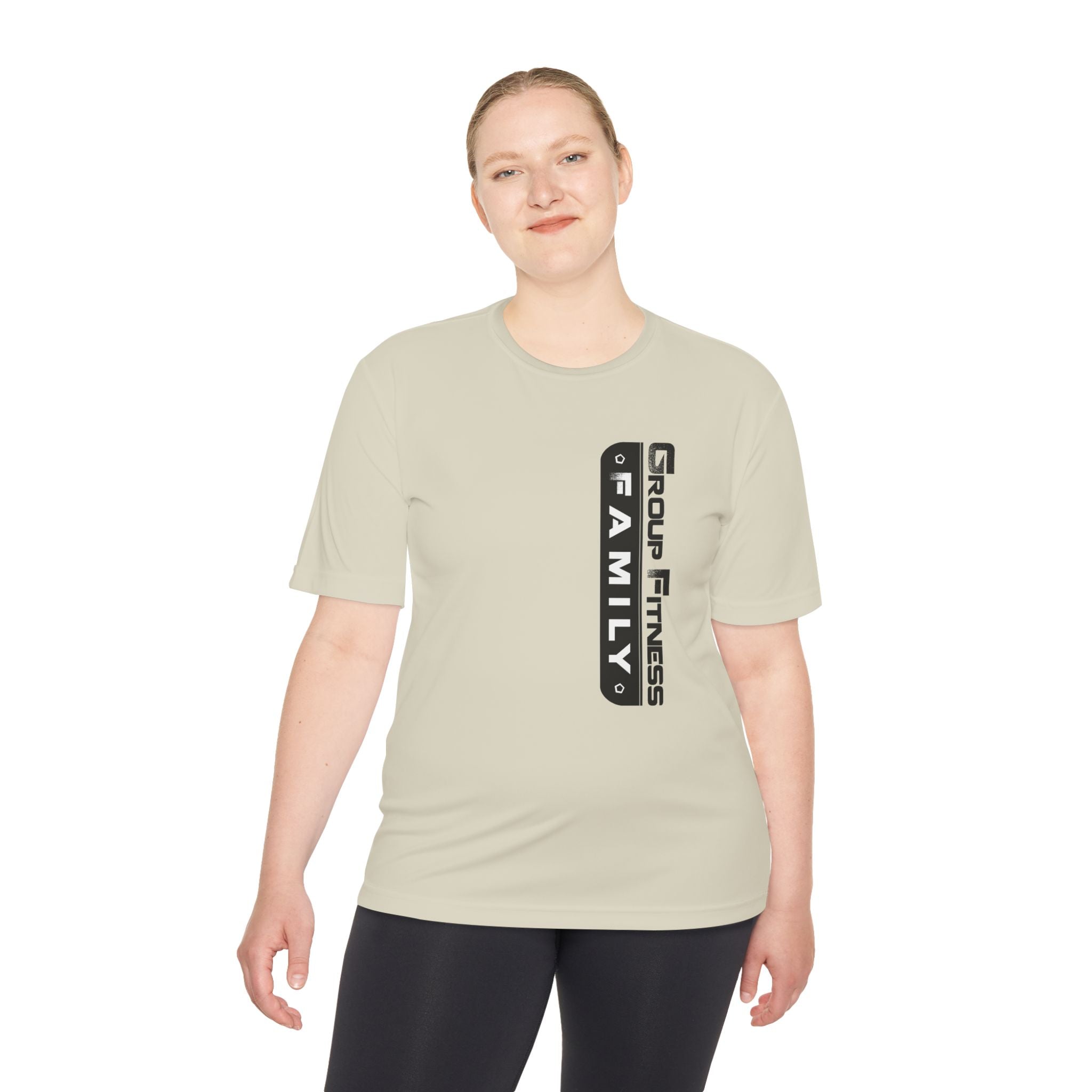 Unisex Moisture Wicking Tee - Group Fitness of FAMILY - Ideal for Active Lifestyle
