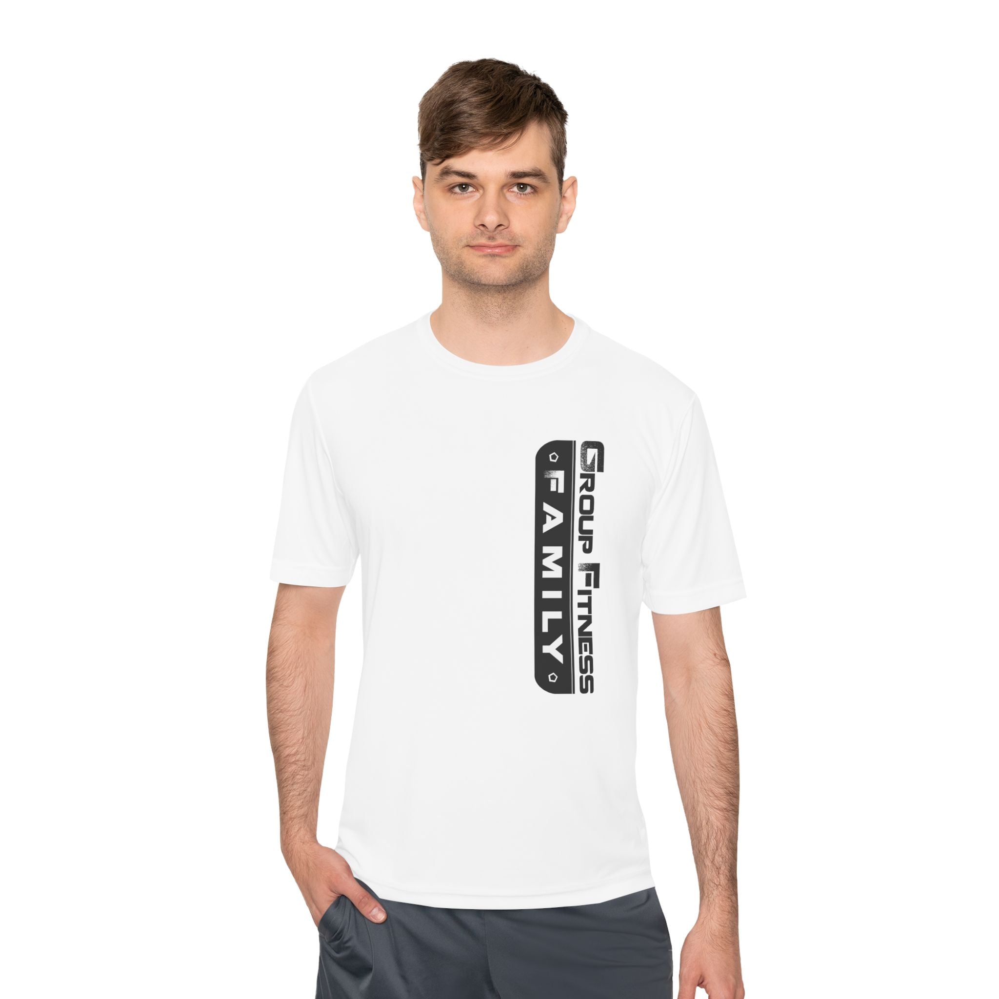 Unisex Moisture Wicking Tee - Group Fitness of FAMILY - Ideal for Active Lifestyle