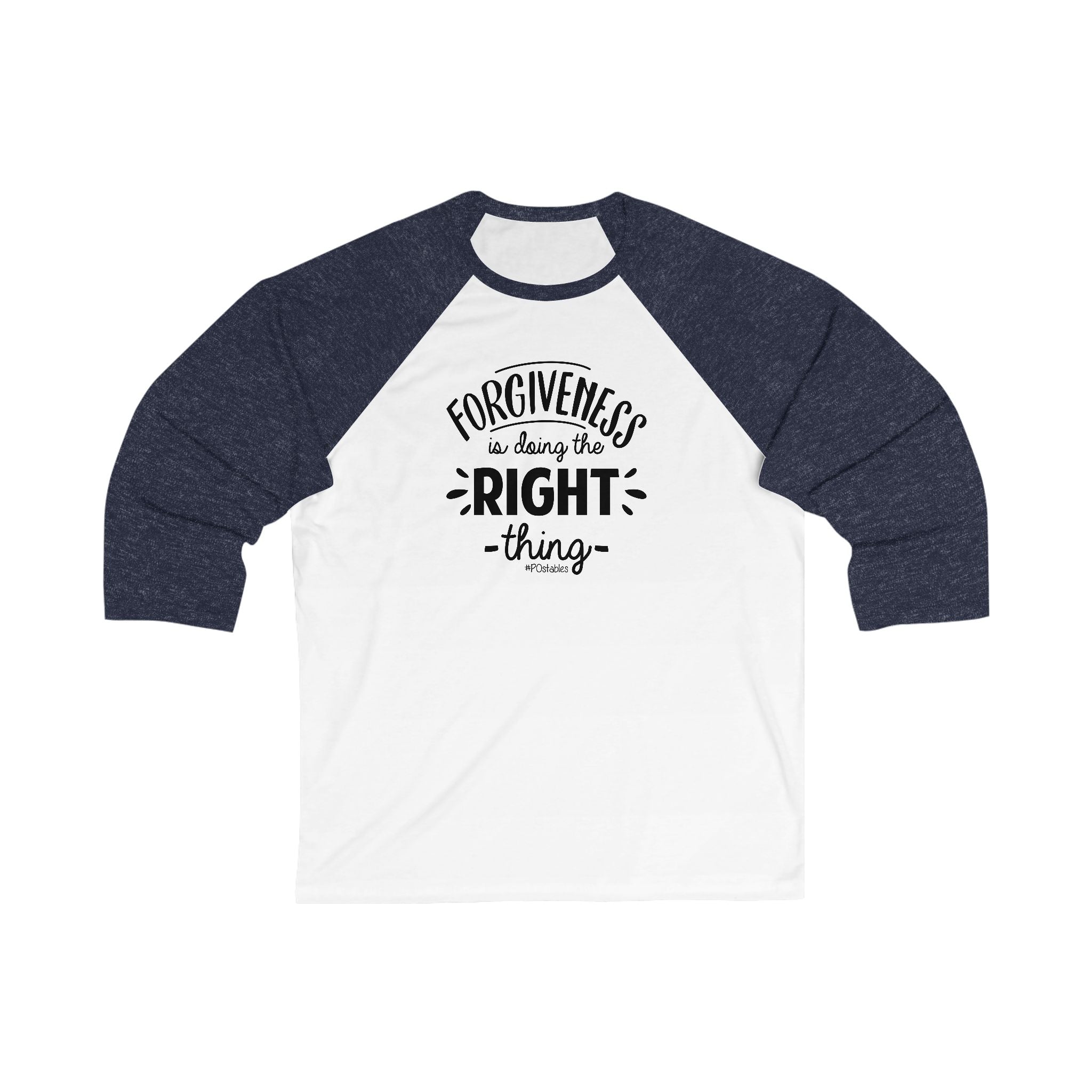 Forgiveness Baseball Tee - Unisex 3/4 Sleeve Raglan Shirt