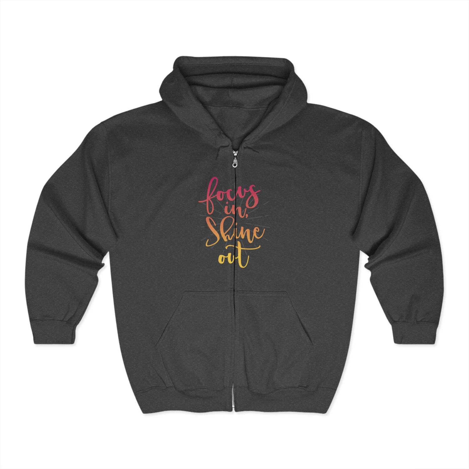 Focus in, Shine Out Unisex Zip Hoodie