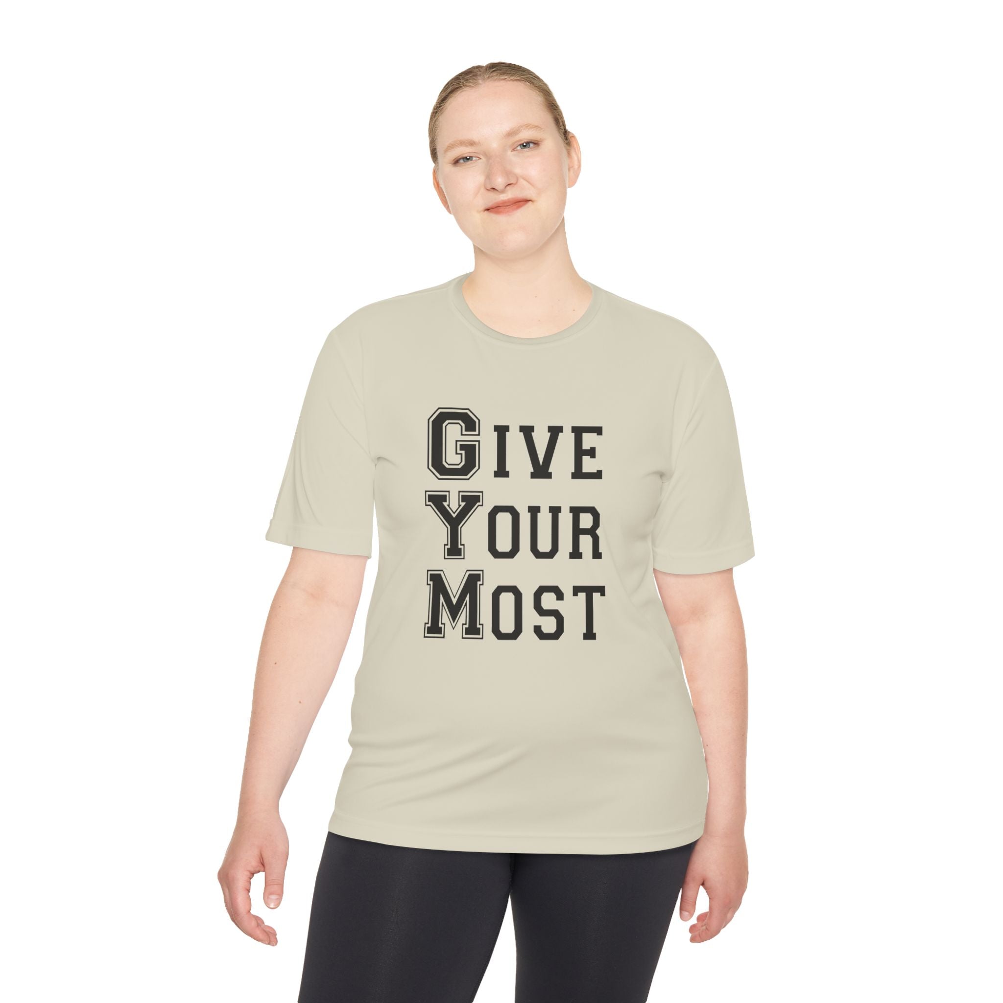 Unisex Gym Motivational Tee - "Give Your Most"