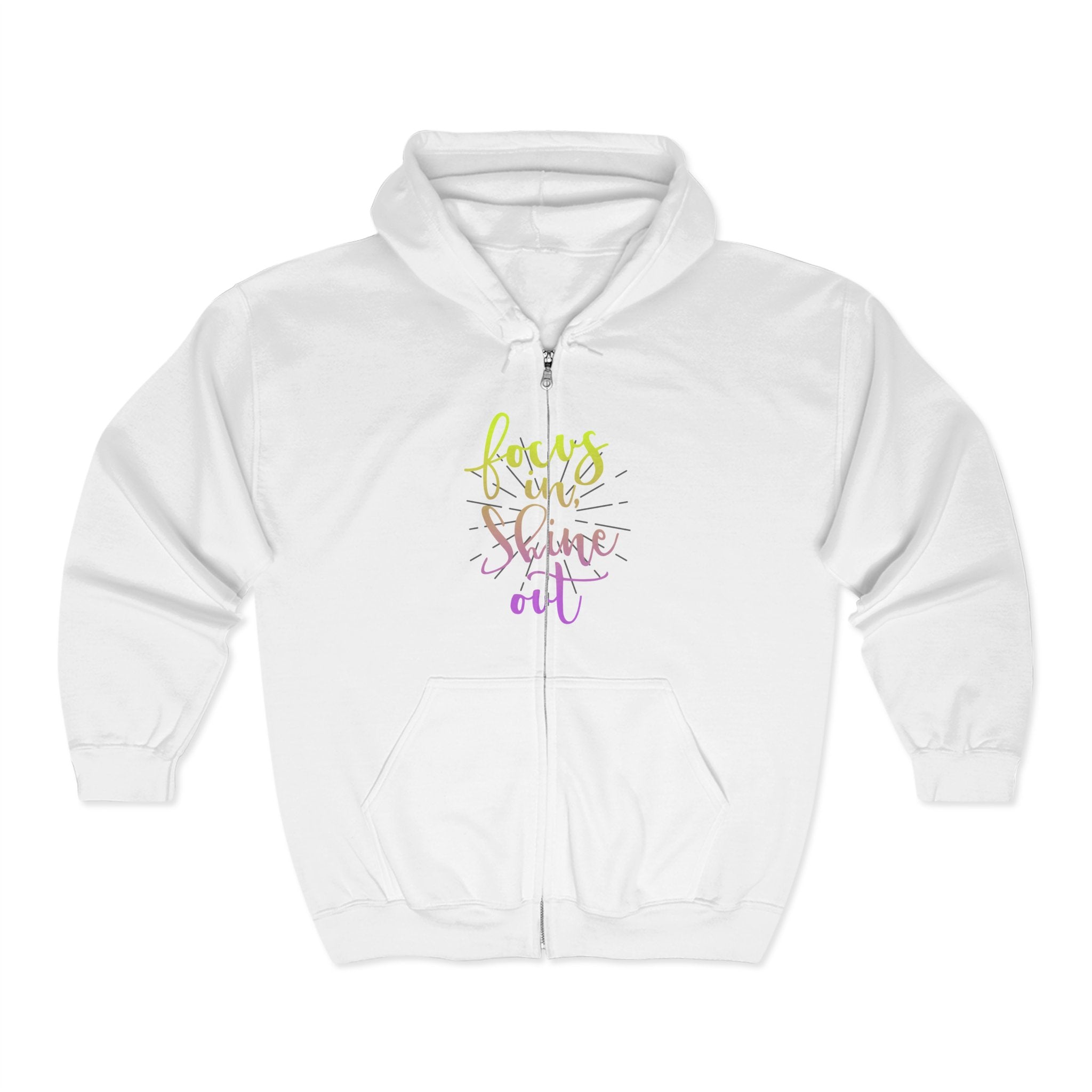 Focus in, Shine Out Unisex Zip Hoodie