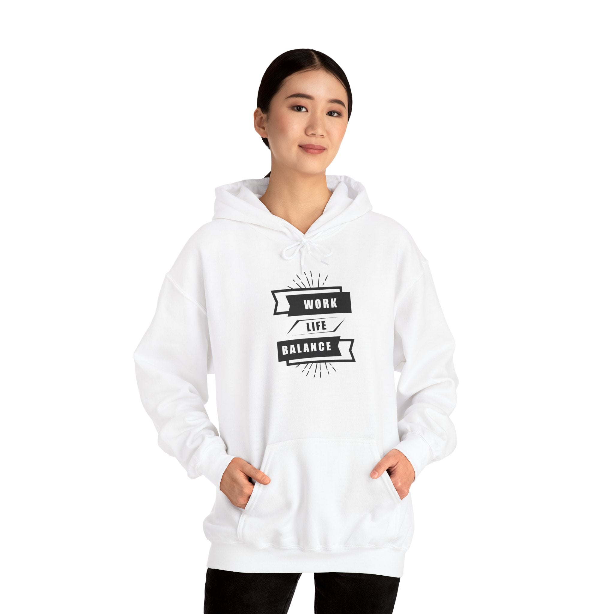 Unisex Heavy Blend Hoodie - Work Life Balance Sweatshirt