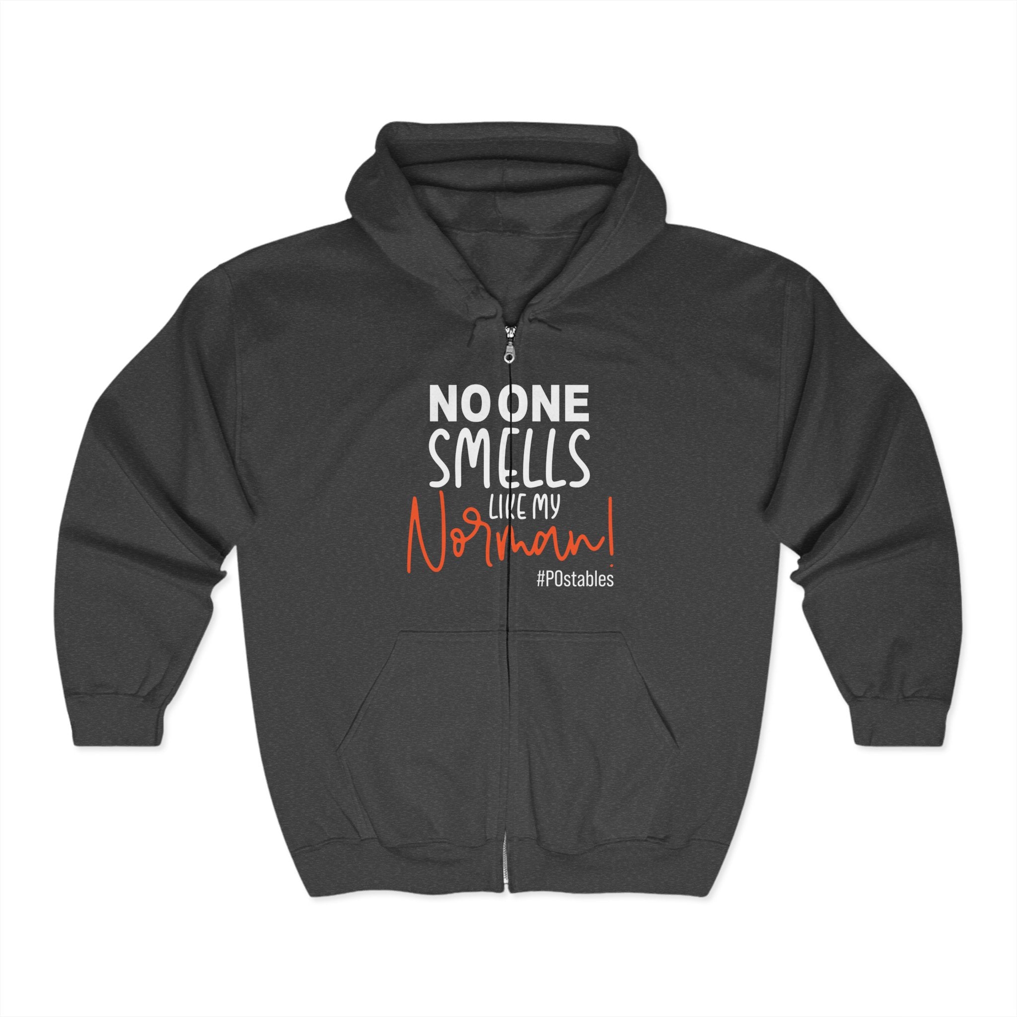 Funny Dog Lover Full Zip Hoodie - "No One Smells Like My Normal"