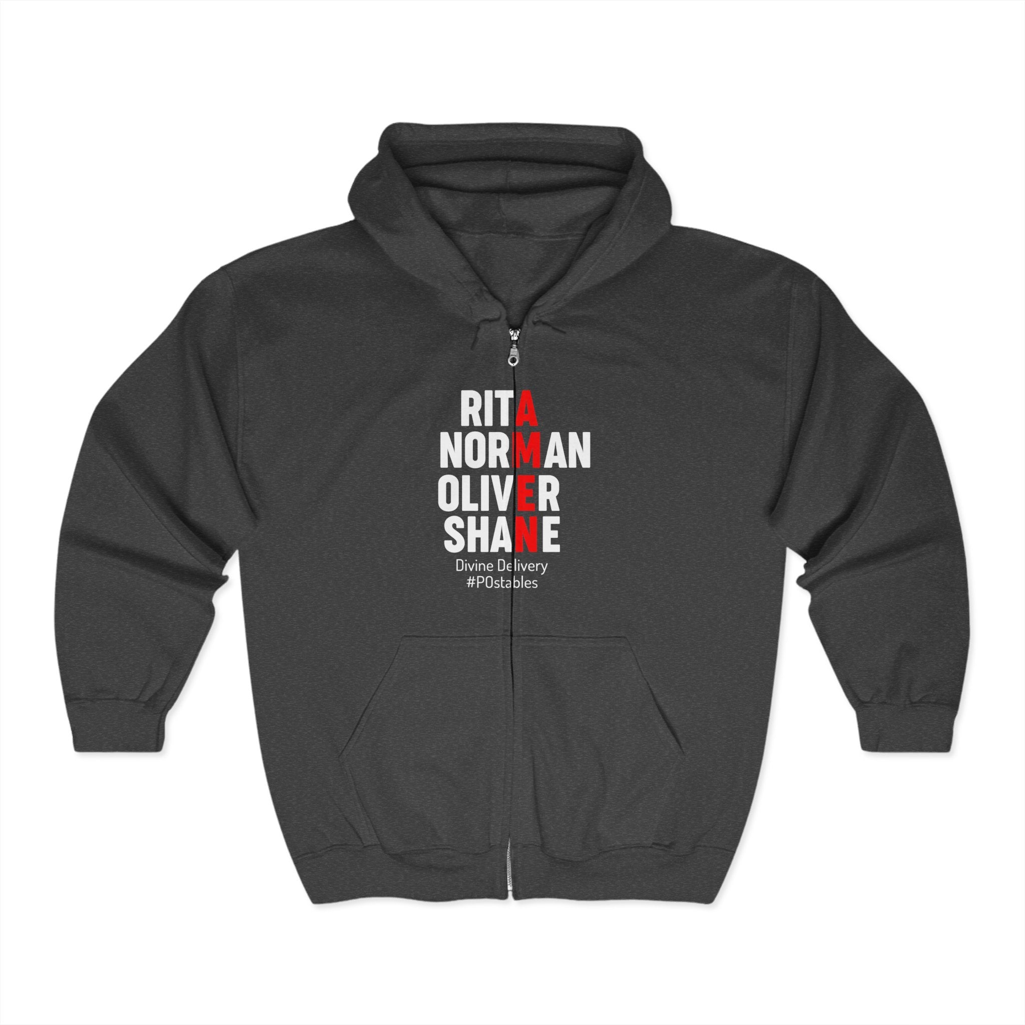 Personalized Unisex Zip-Up Hoodie - Divine Delivery Design