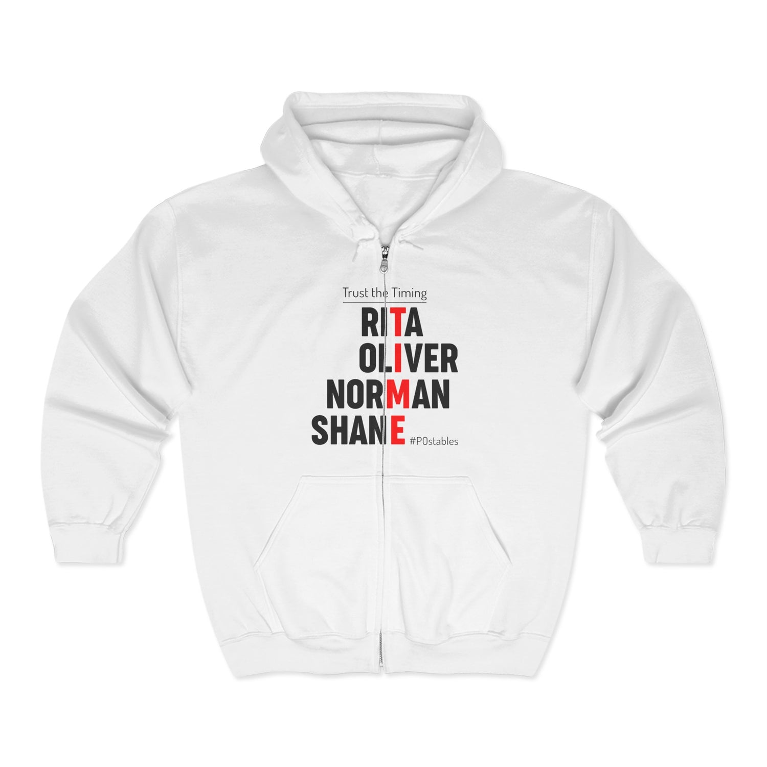 TIME Unisex Zip Hoodie