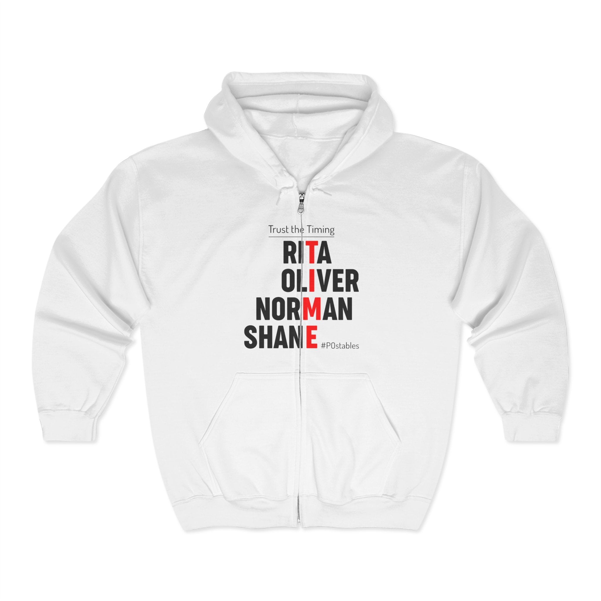 TIME Unisex Zip Hoodie